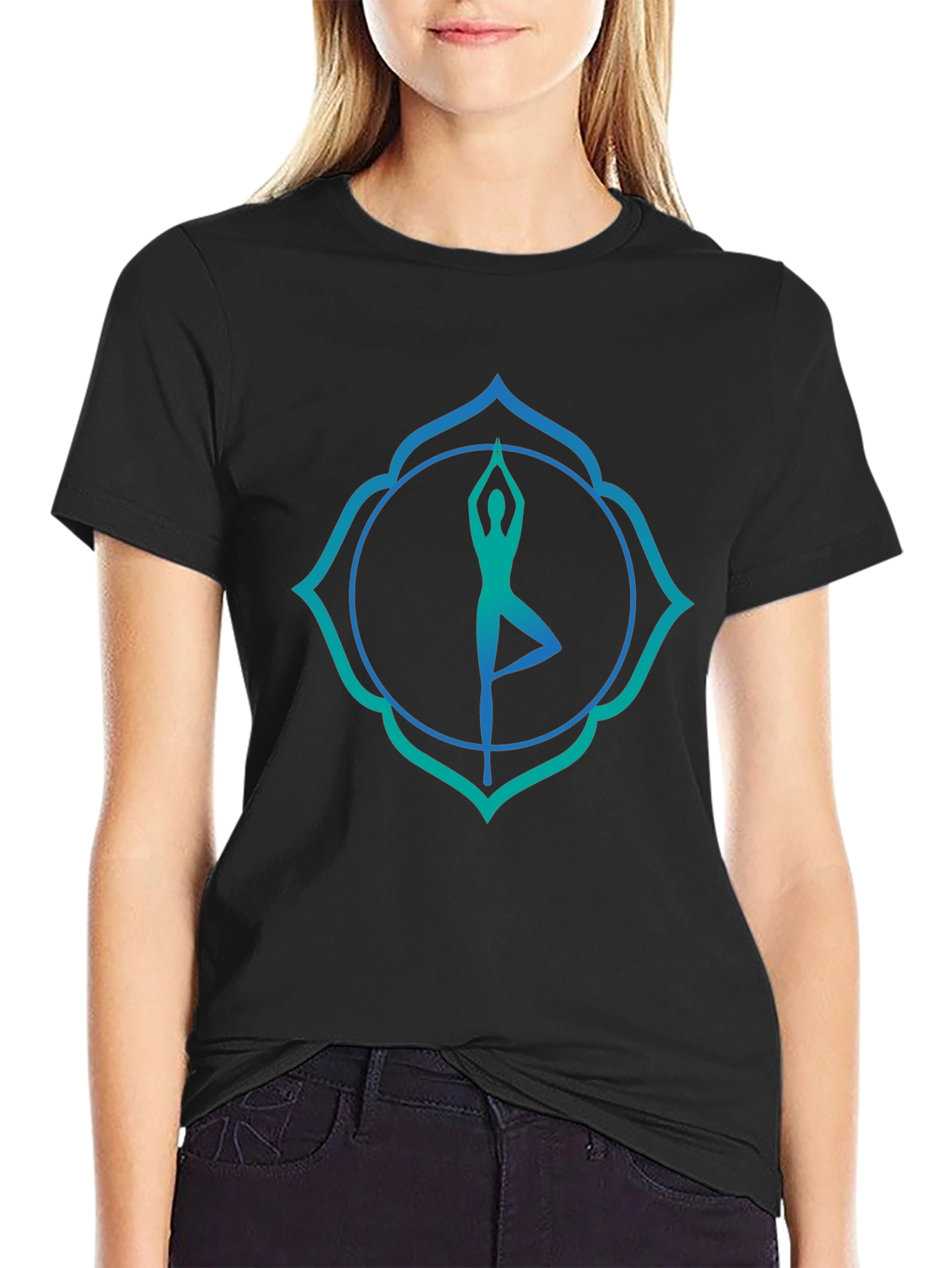 Yoga Pose Graphic T-Shirt
