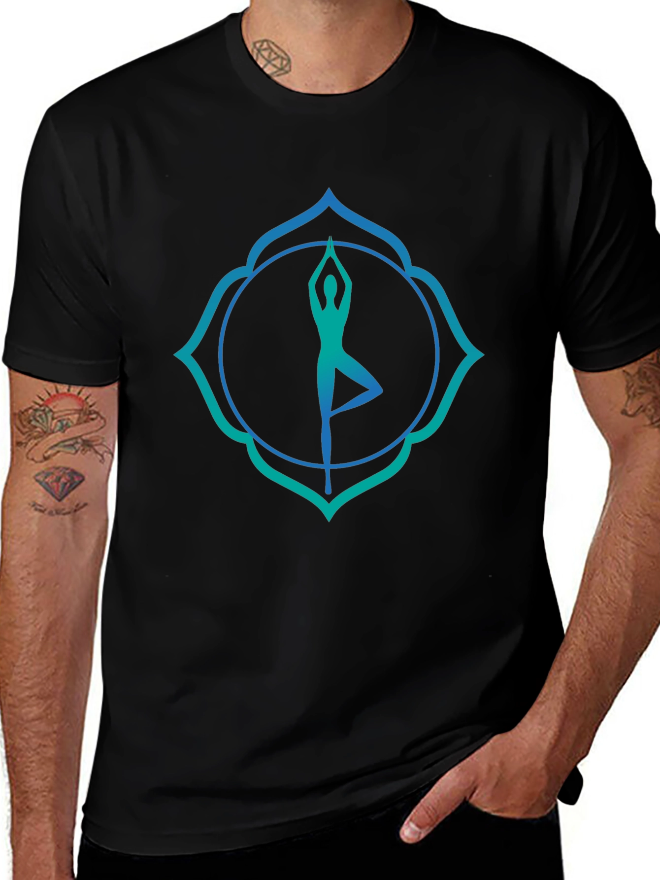 Yoga Pose Graphic T-Shirt