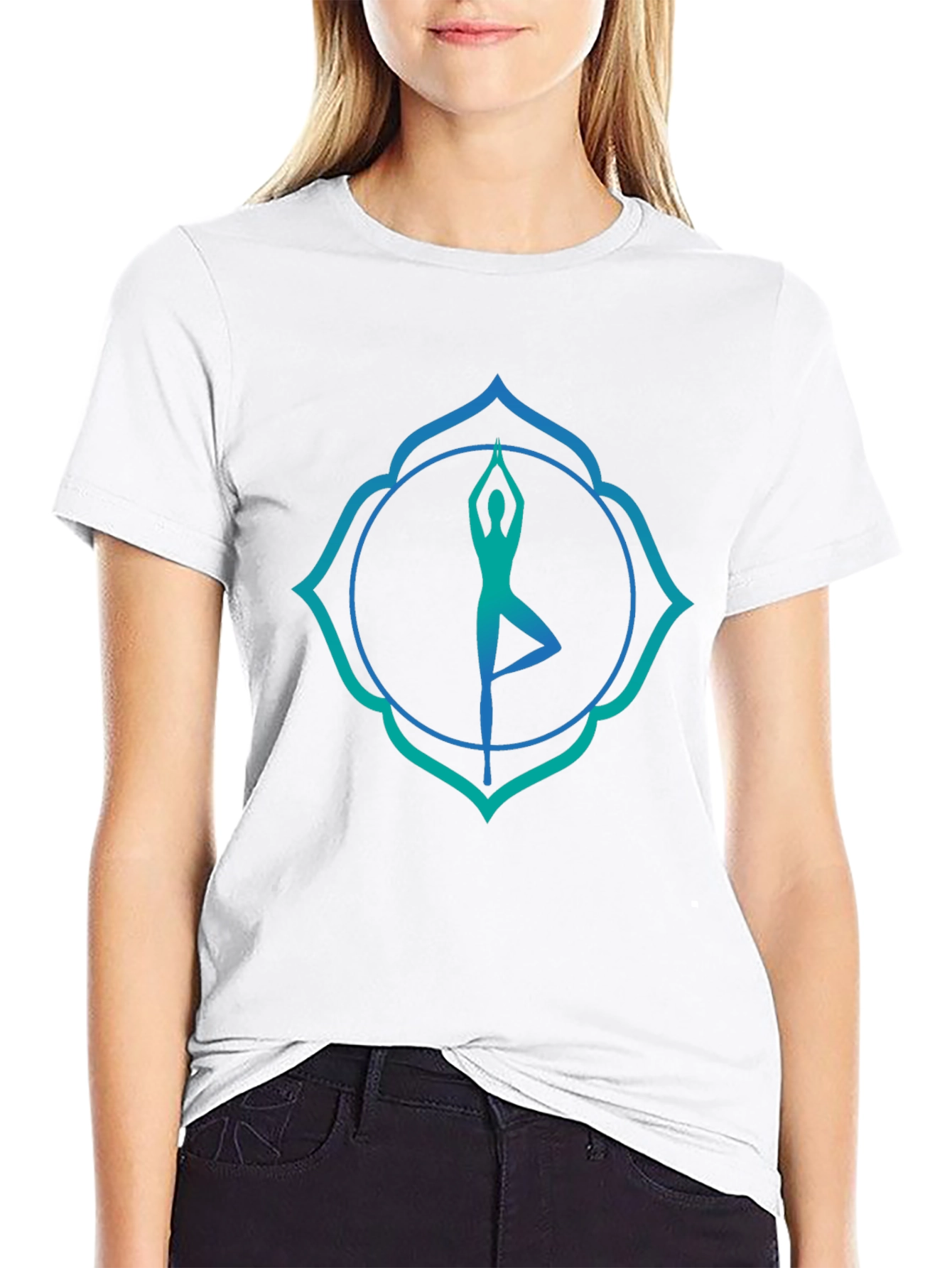 Yoga Pose Graphic T-Shirt