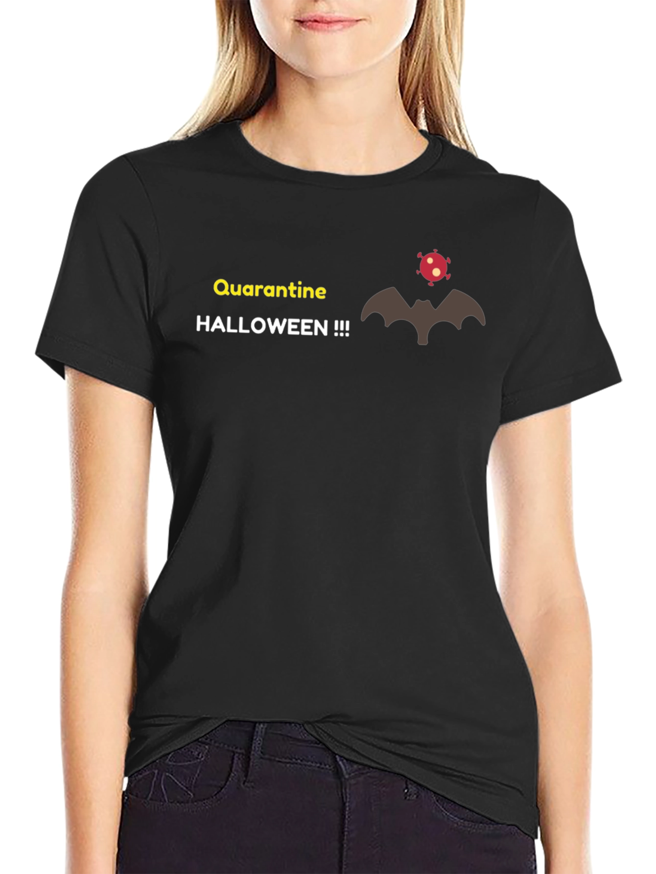Quarantine Halloween T-Shirt - Funny Graphic Tee