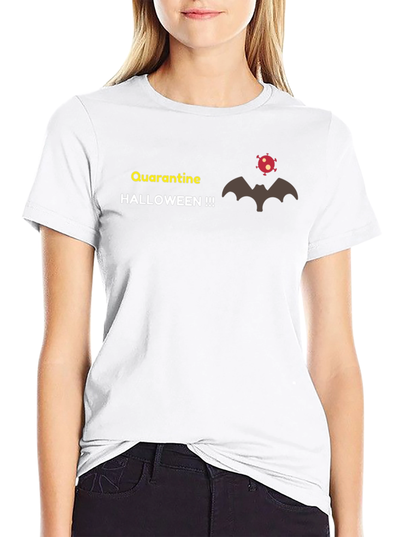 Quarantine Halloween T-Shirt - Funny Graphic Tee