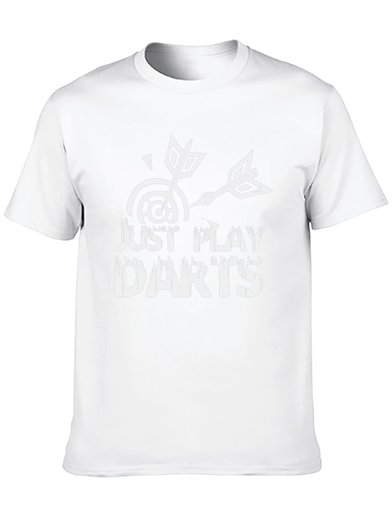 Just Play Darts Black Graphic Tee