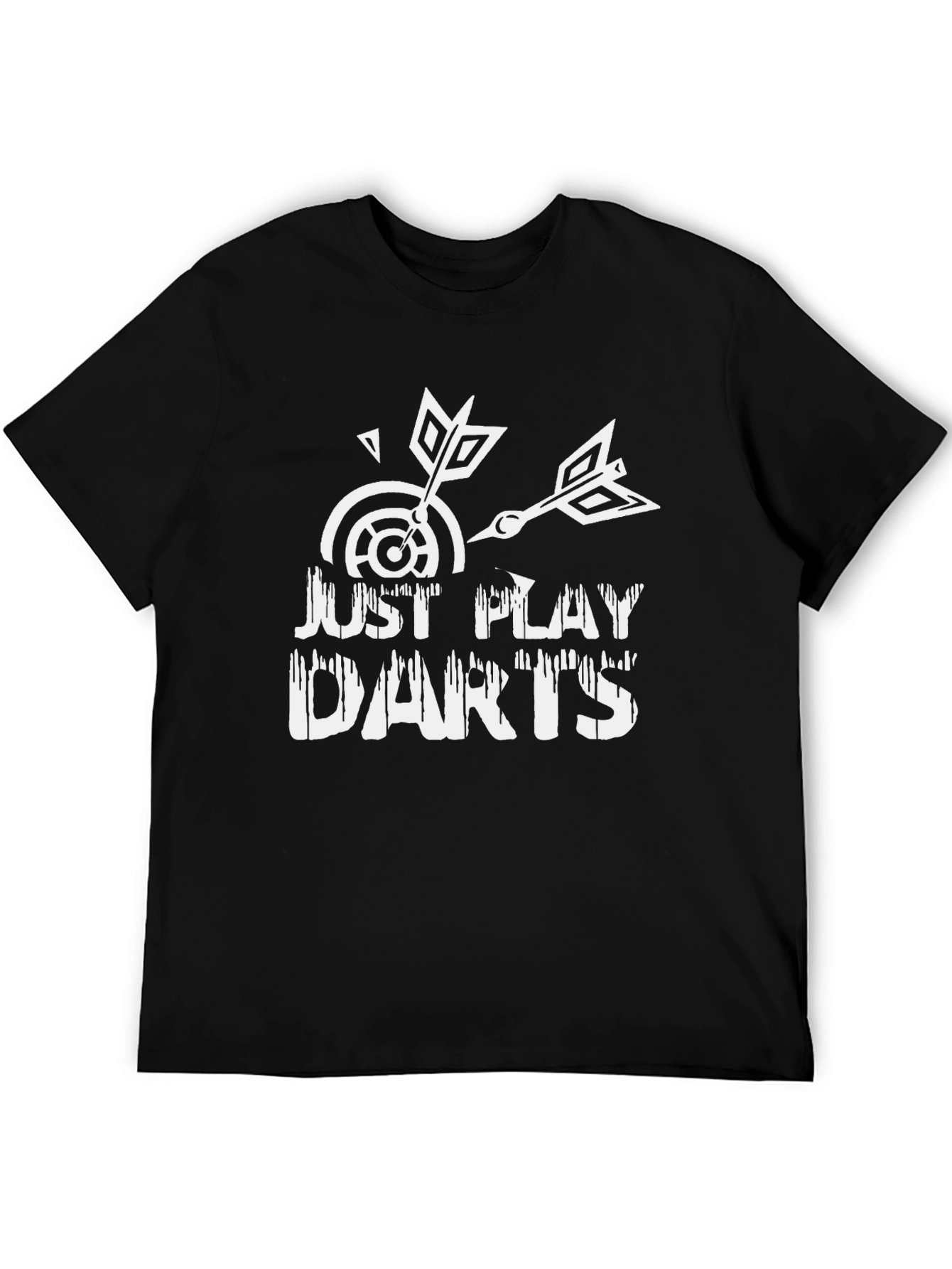 Just Play Darts Black Graphic Tee