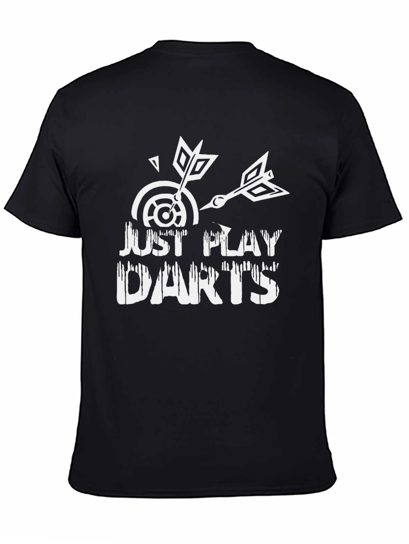 Just Play Darts Black Graphic Tee