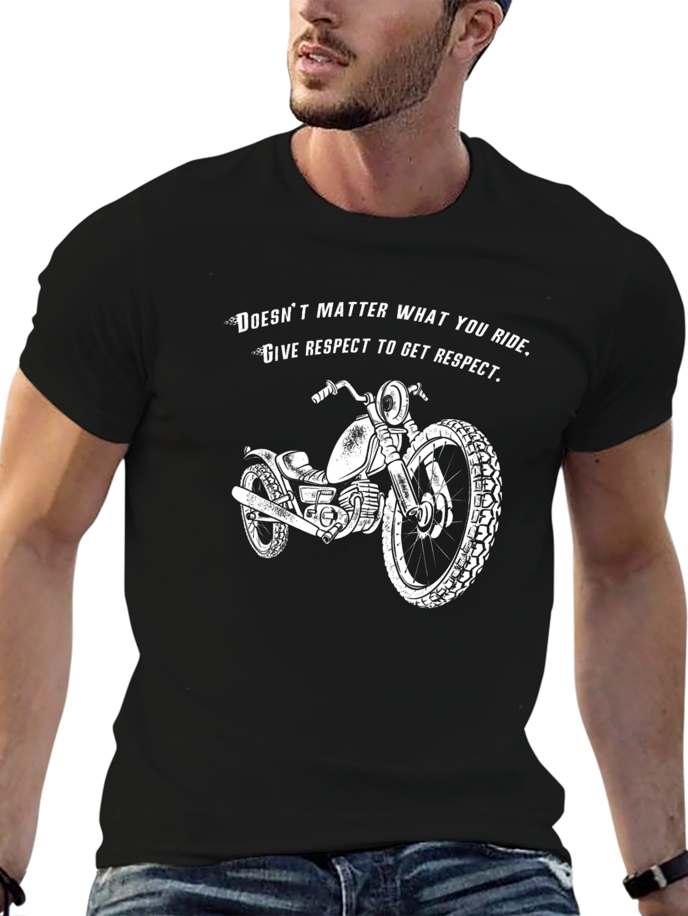 Motorcycle Respect Graphic T-Shirt