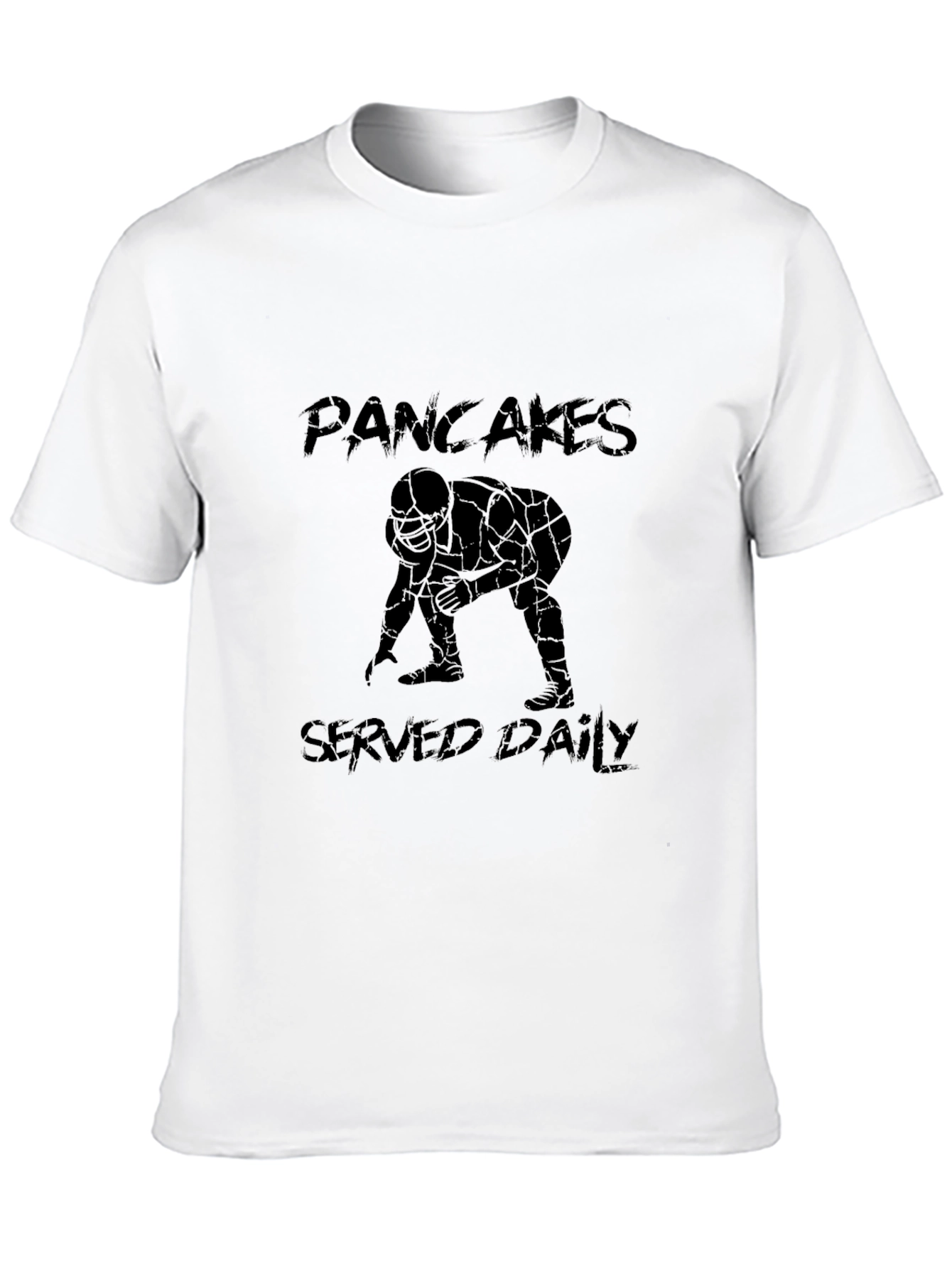 Pancakes Served Daily Football Graphic Tee