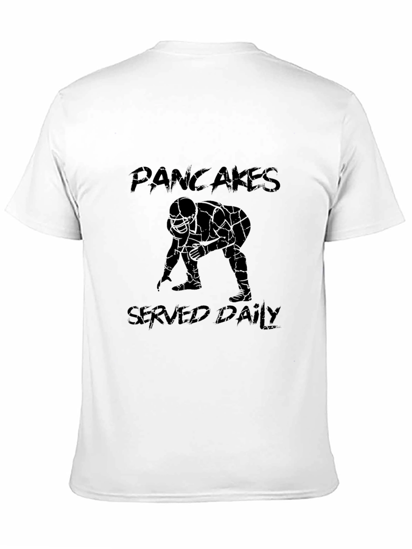 Pancakes Served Daily Football Graphic Tee