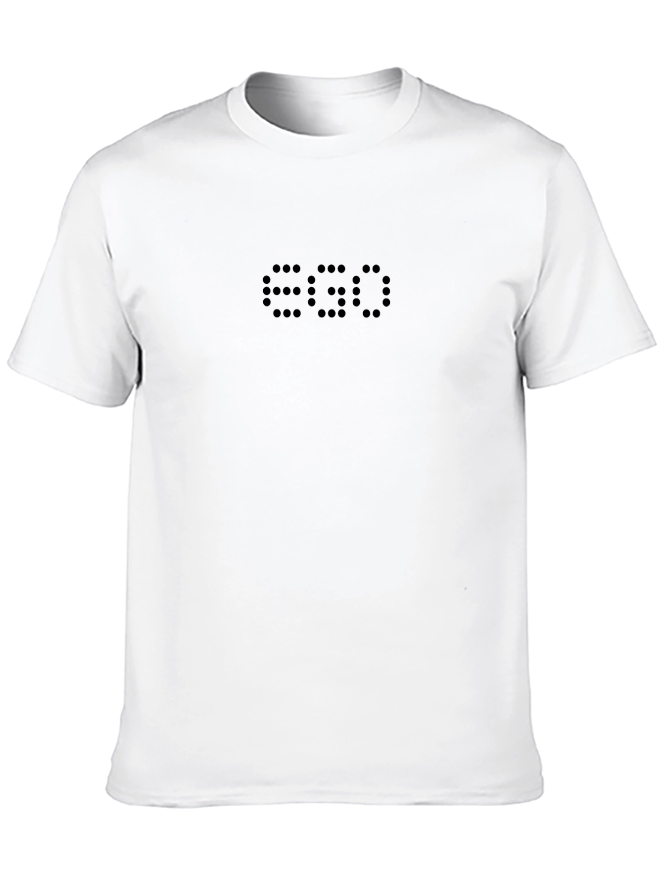 EGO Dotted Print Black T-Shirt