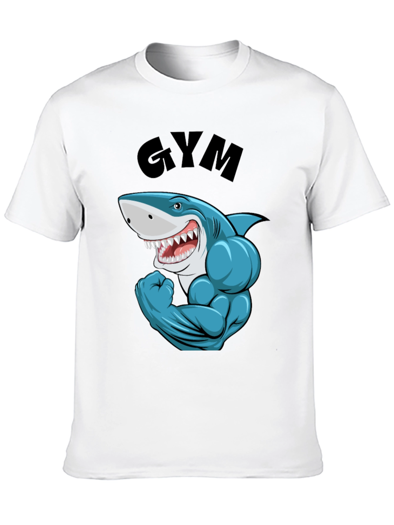 Gym Shark Black T-Shirt for Fitness Enthusiasts