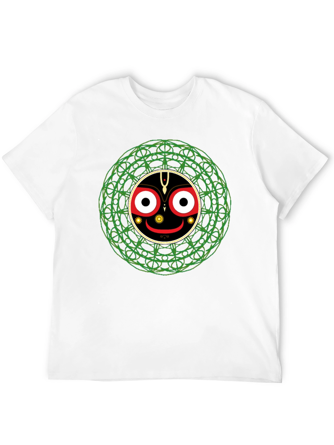 Jagannath Mandala T-Shirt - Black Cotton Tee
