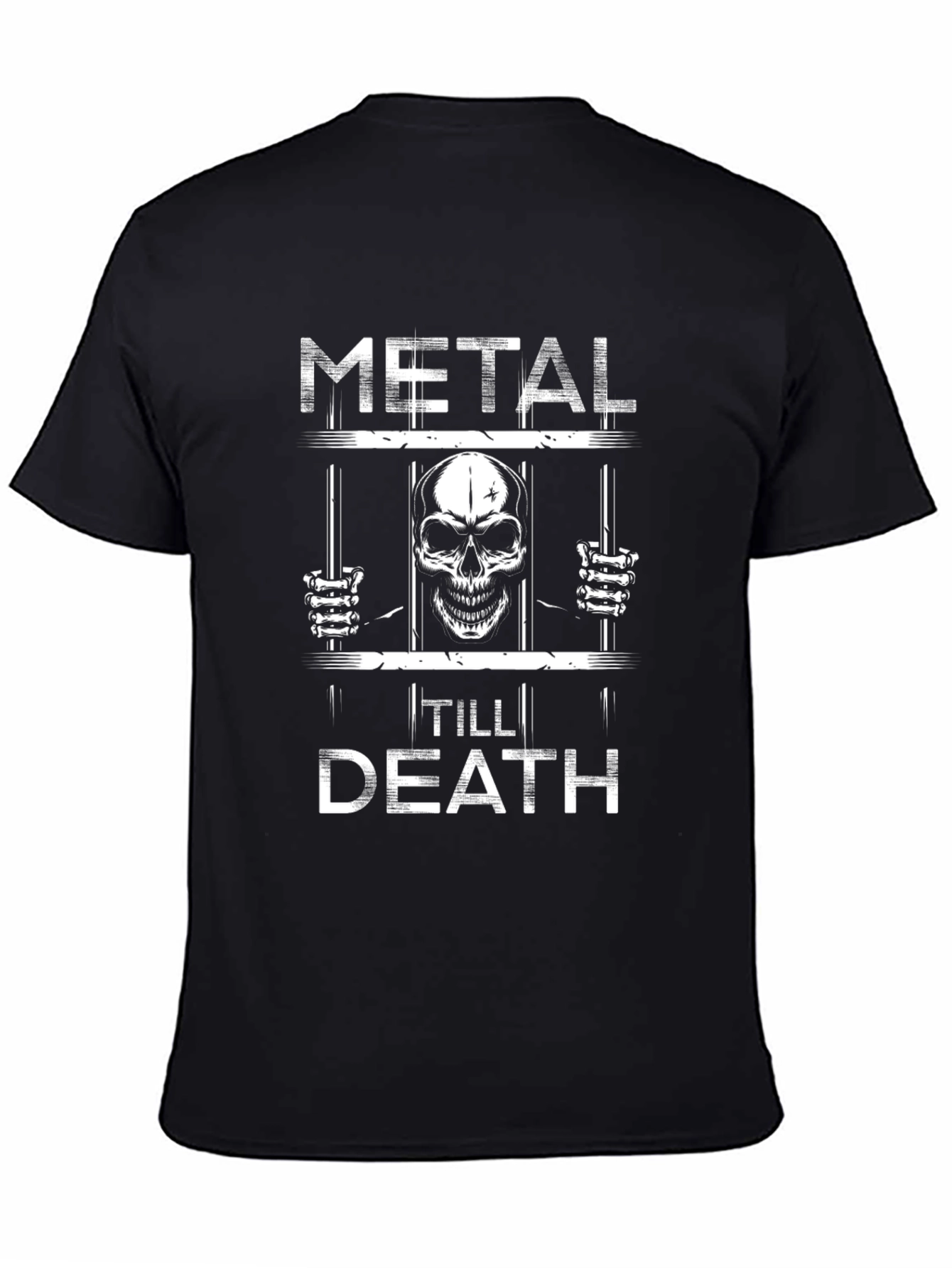 Metal Till Death Graphic T-Shirt - Rock Fan Tee