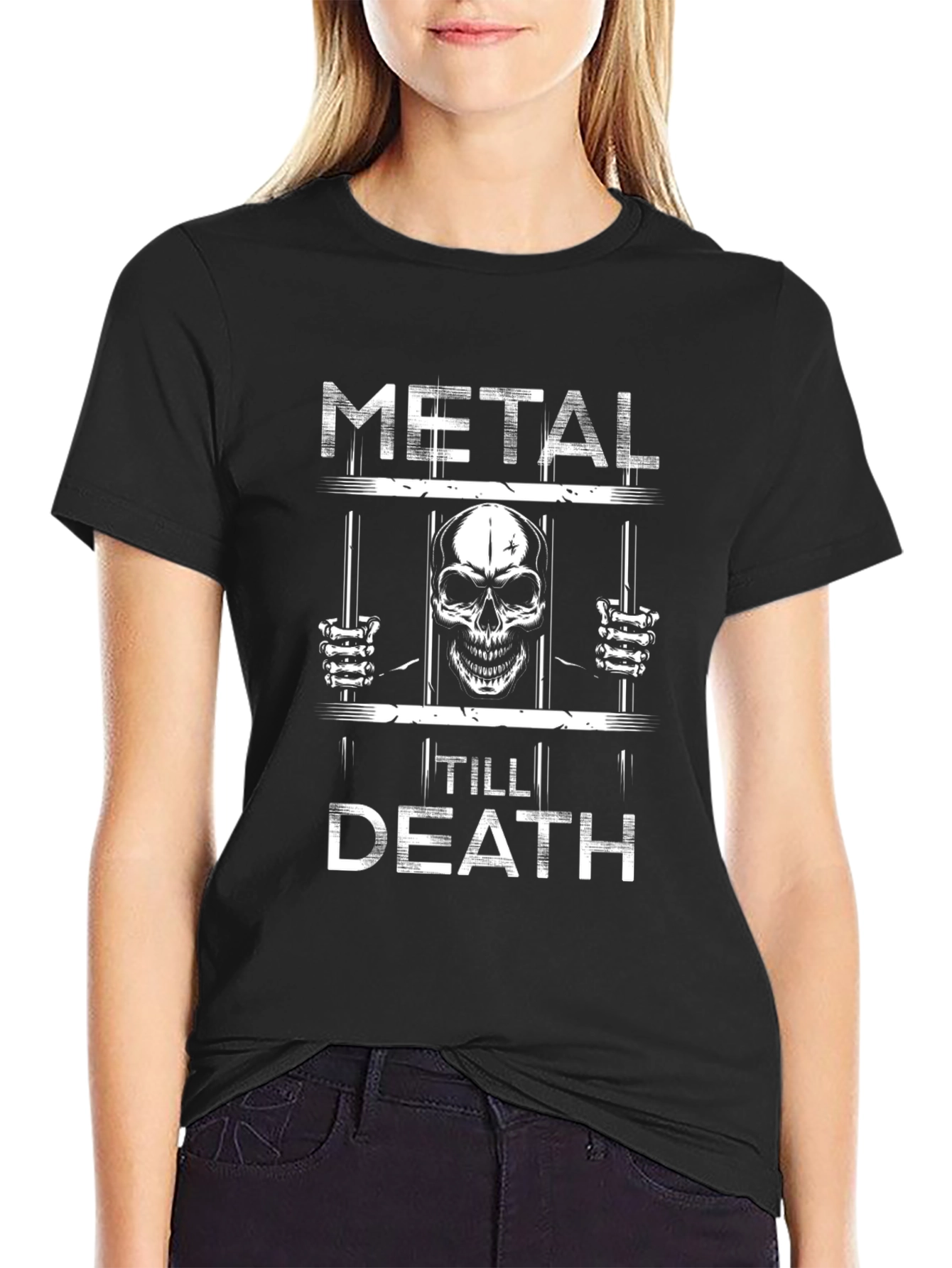 Metal Till Death Graphic T-Shirt - Rock Fan Tee