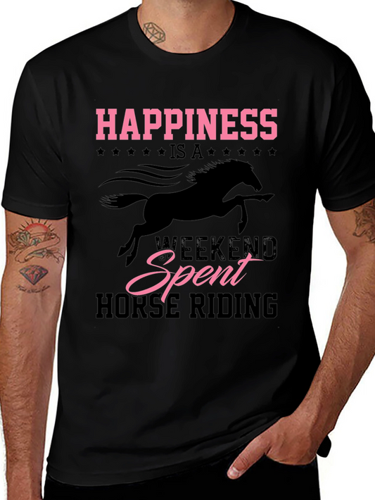 Happiness Horse Riding Weekend T-Shirt