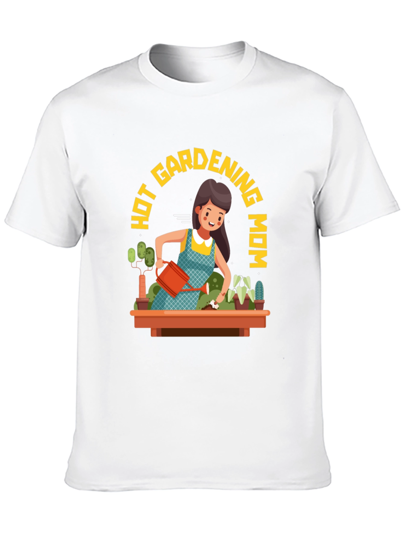 Hot Gardening Mom T-Shirt - Black Graphic Tee