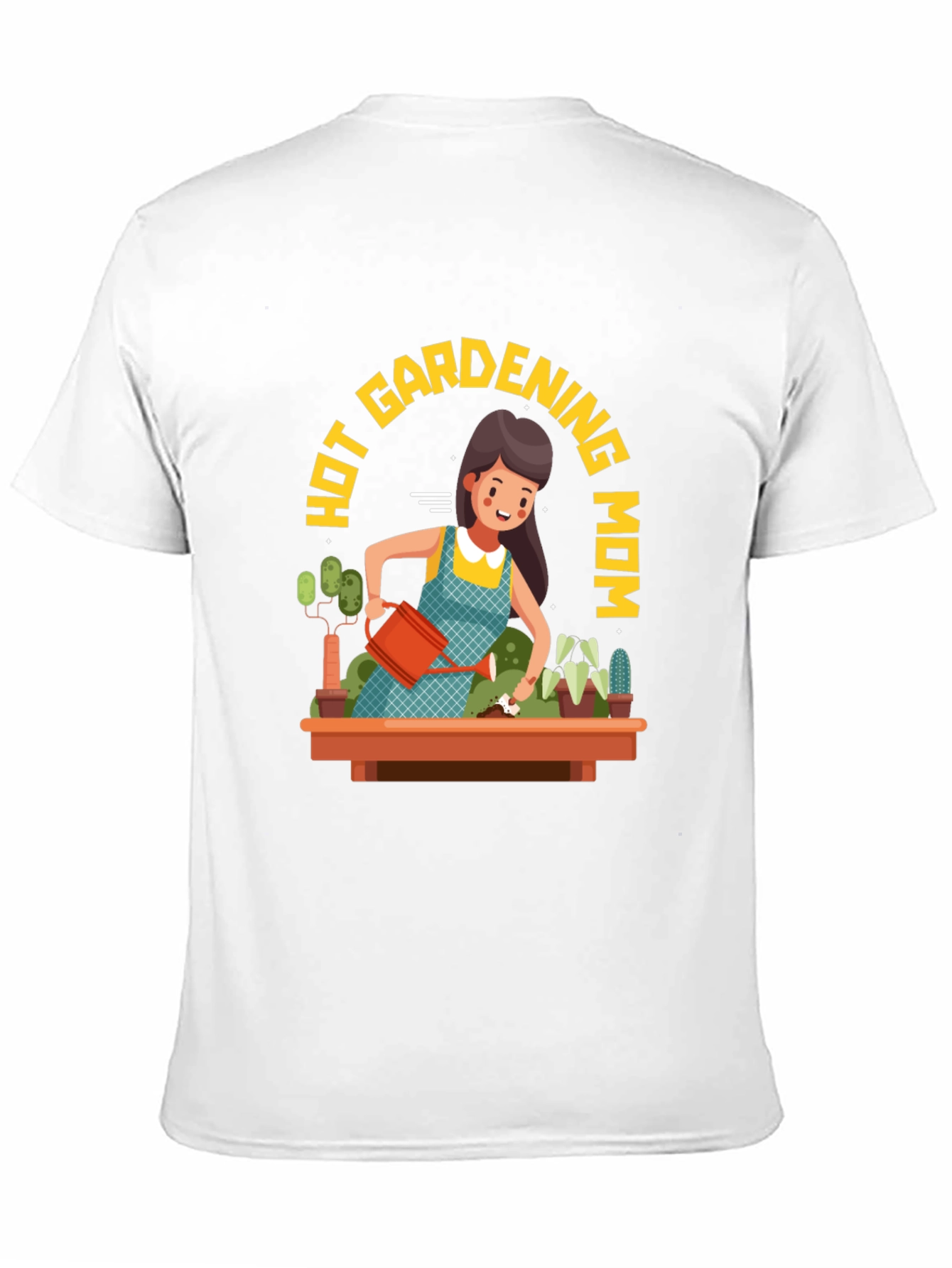 Hot Gardening Mom T-Shirt - Black Graphic Tee