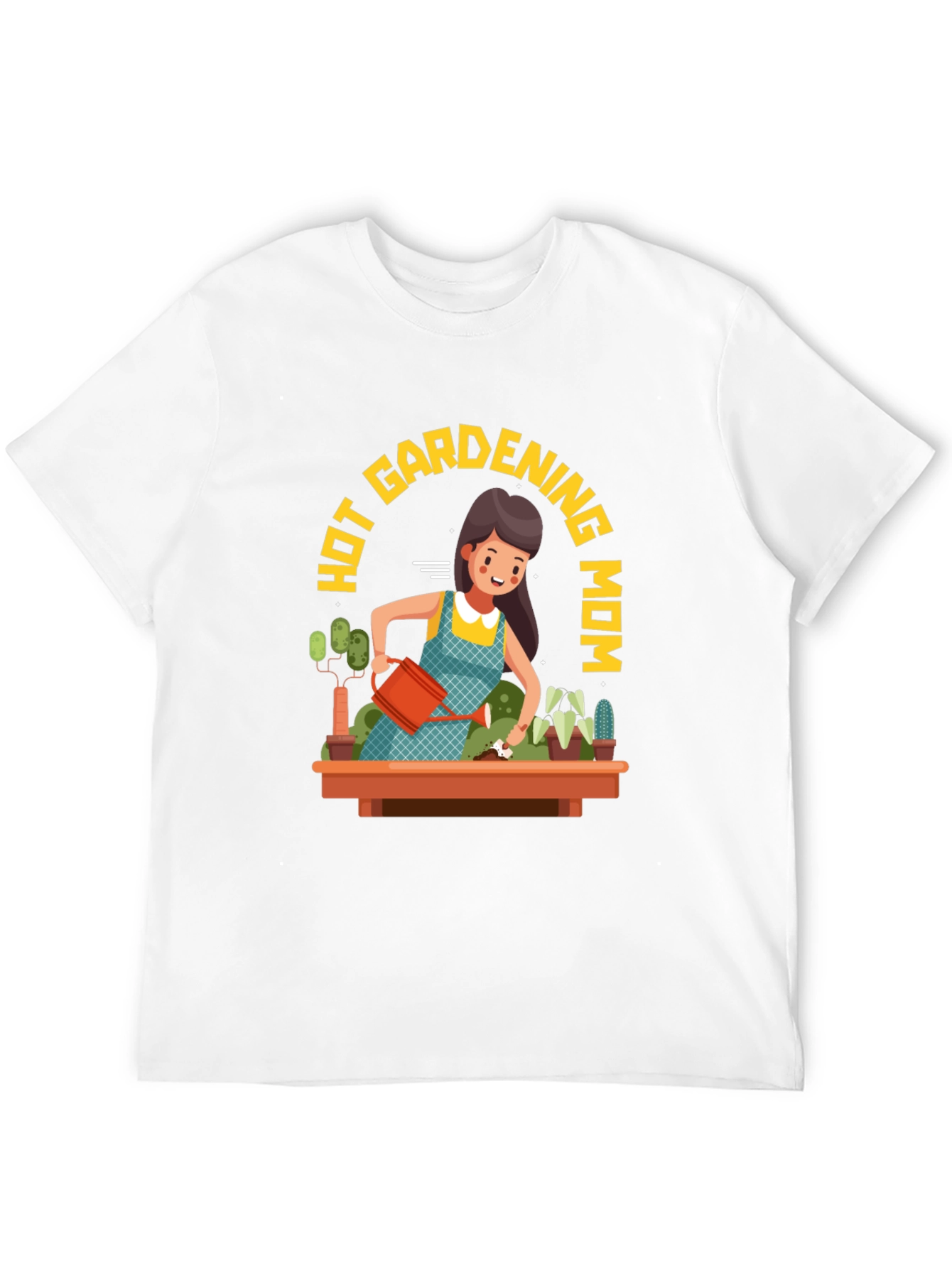 Hot Gardening Mom T-Shirt - Black Graphic Tee