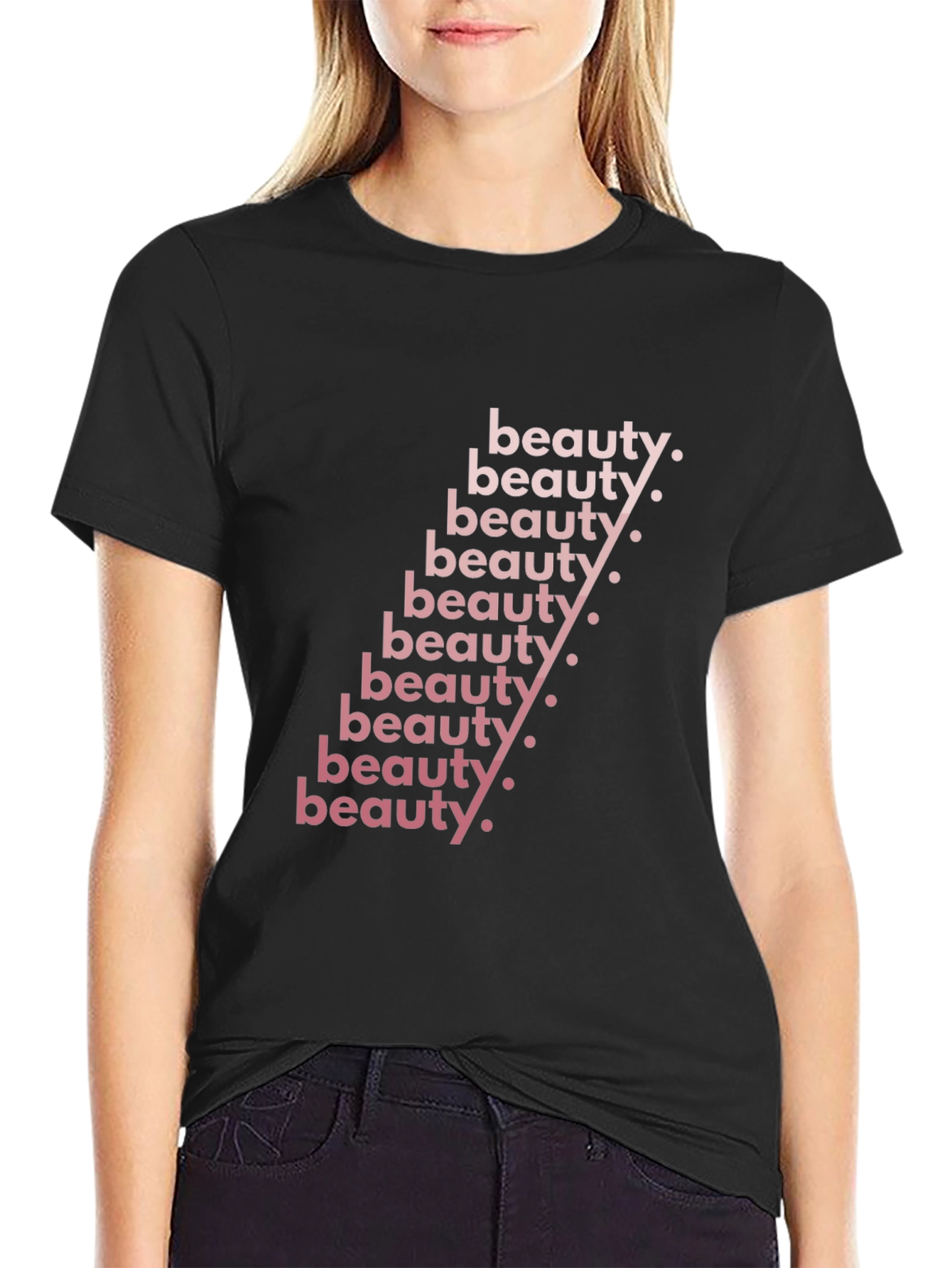 Beauty Script Black T-Shirt