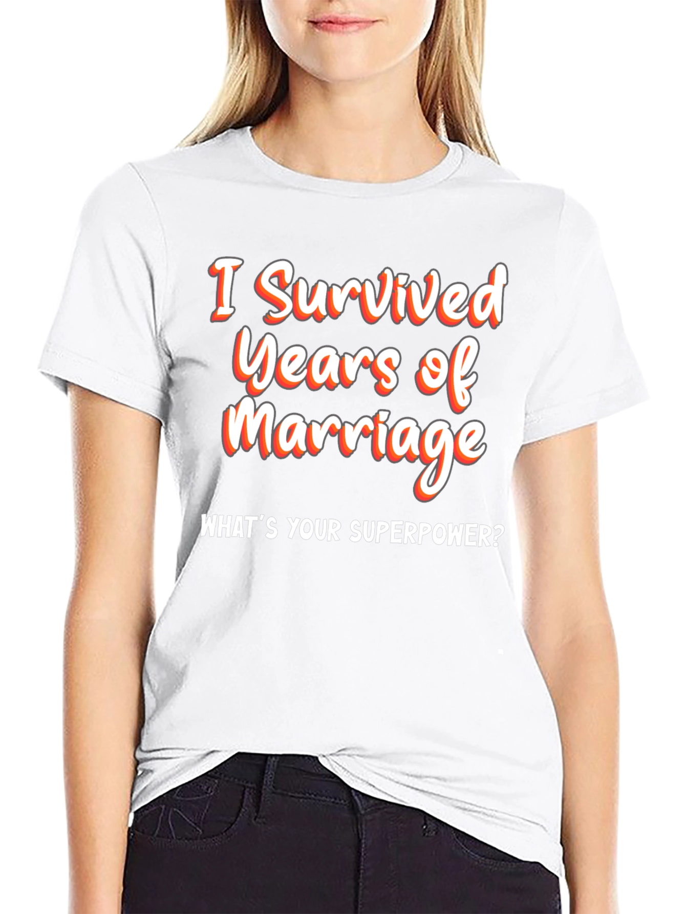 Funny Marriage Anniversary T-Shirt - Superpower Tee
