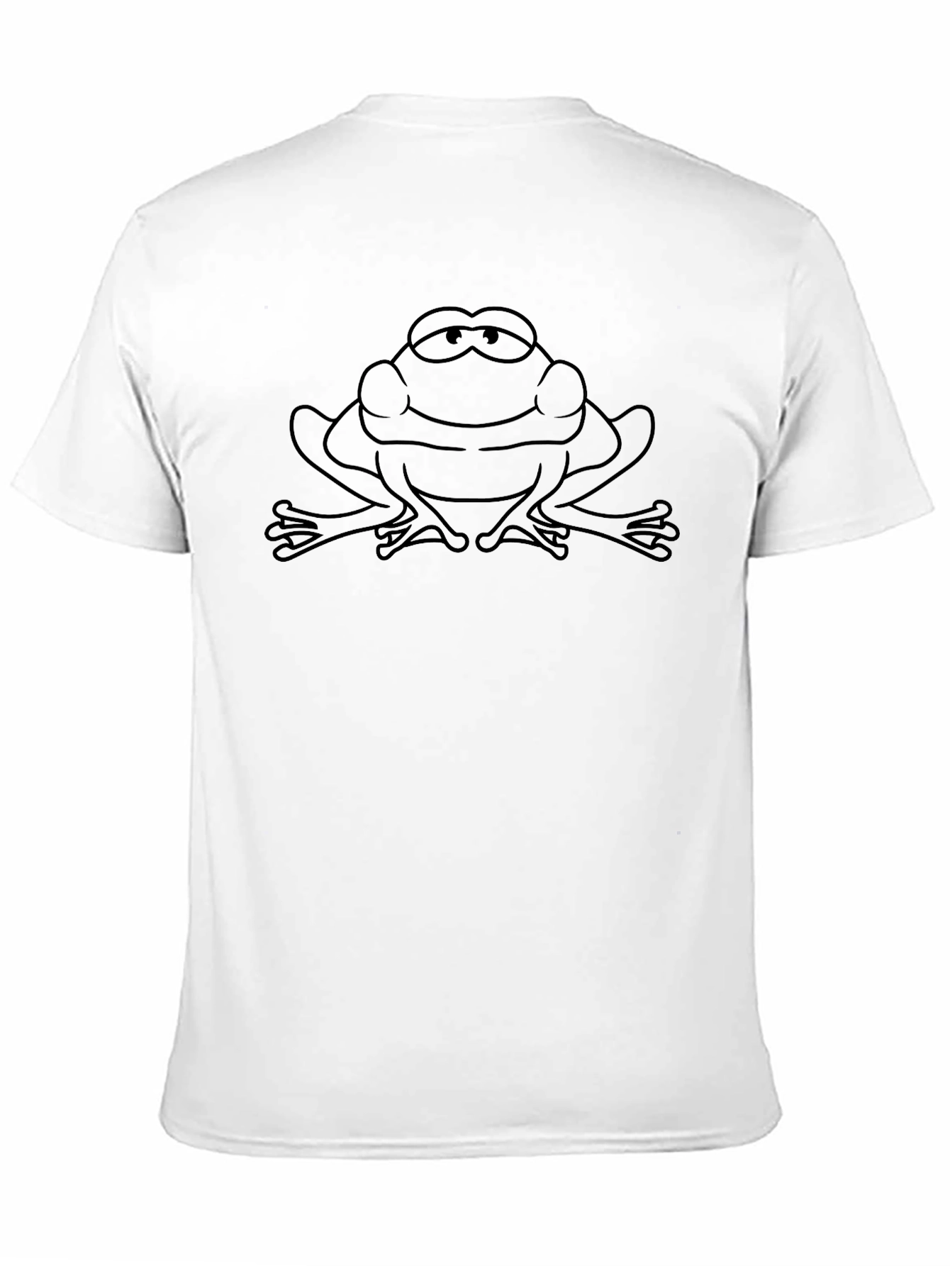 Black Frog Outline Graphic Tee - Unisex Casual T-Shirt