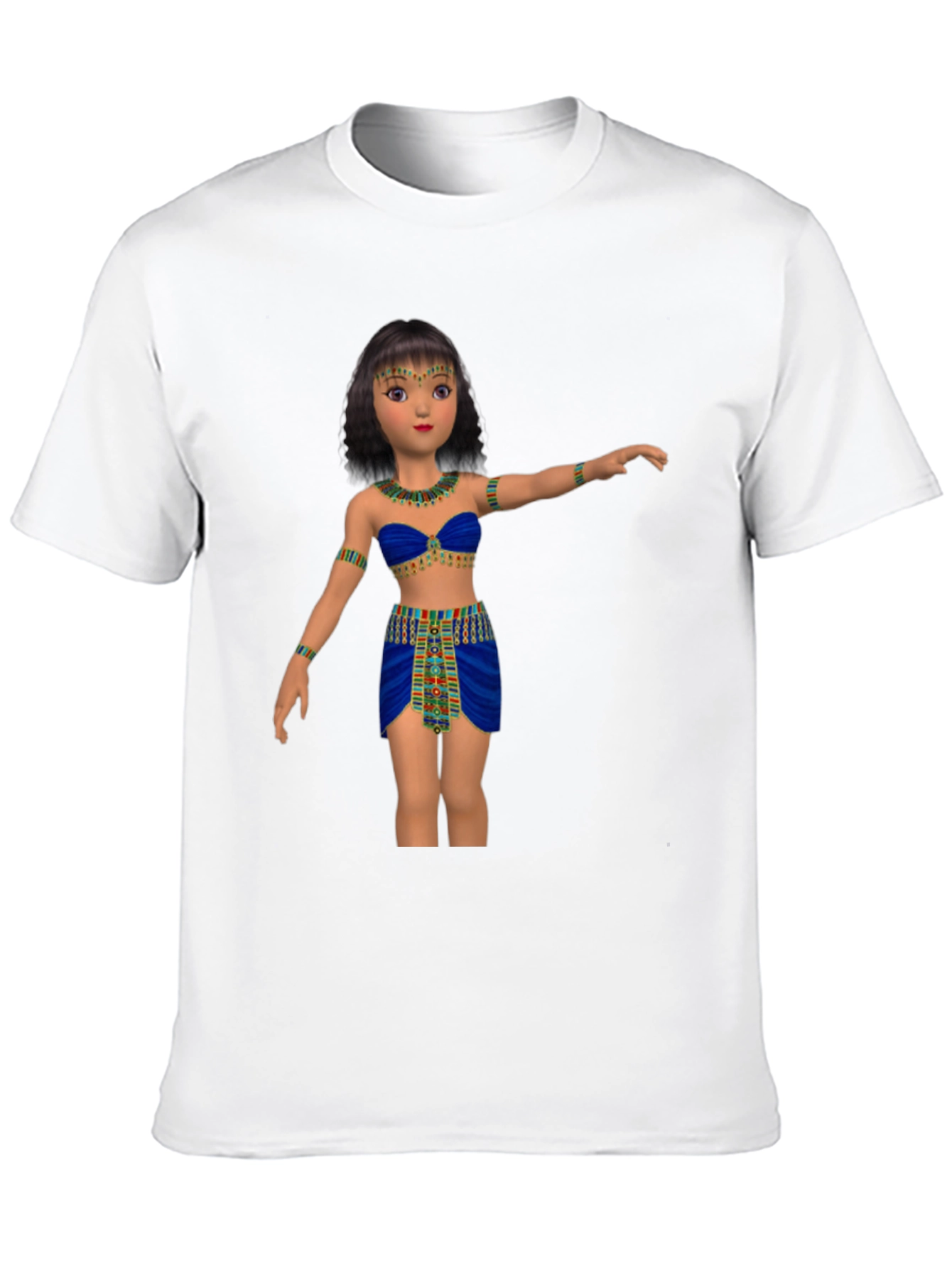 Egyptian Cartoon Girl Graphic Tee