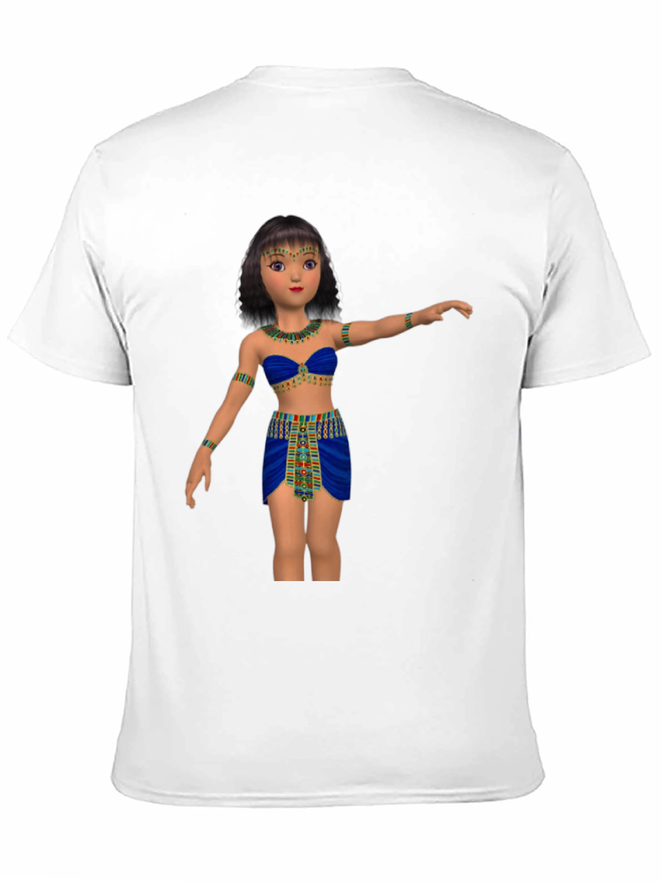 Egyptian Cartoon Girl Graphic Tee