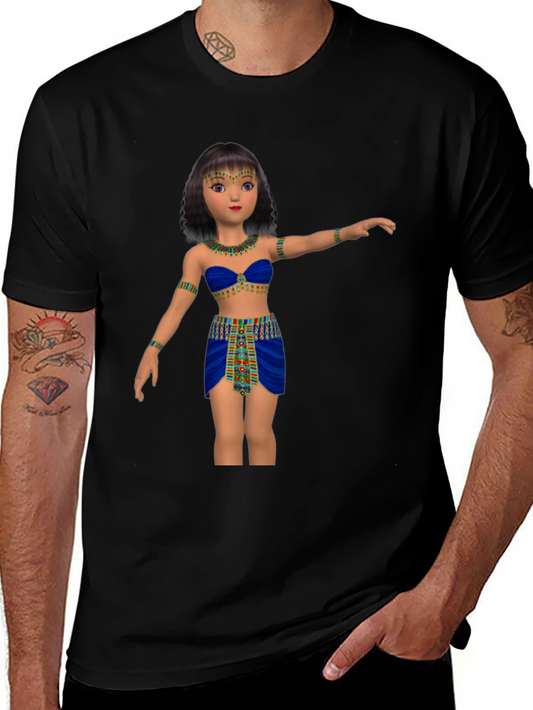 Egyptian Cartoon Girl Graphic Tee