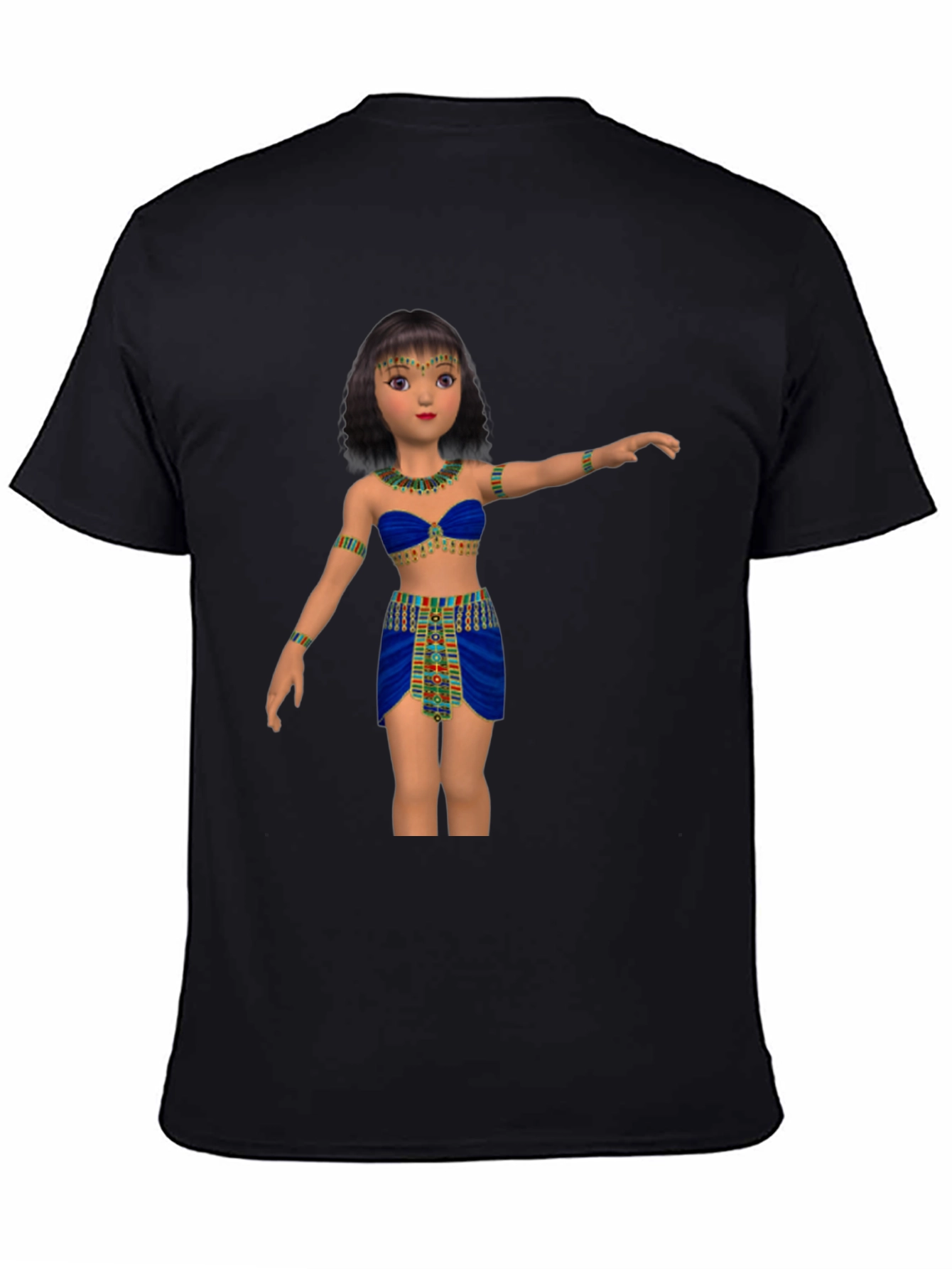 Egyptian Cartoon Girl Graphic Tee