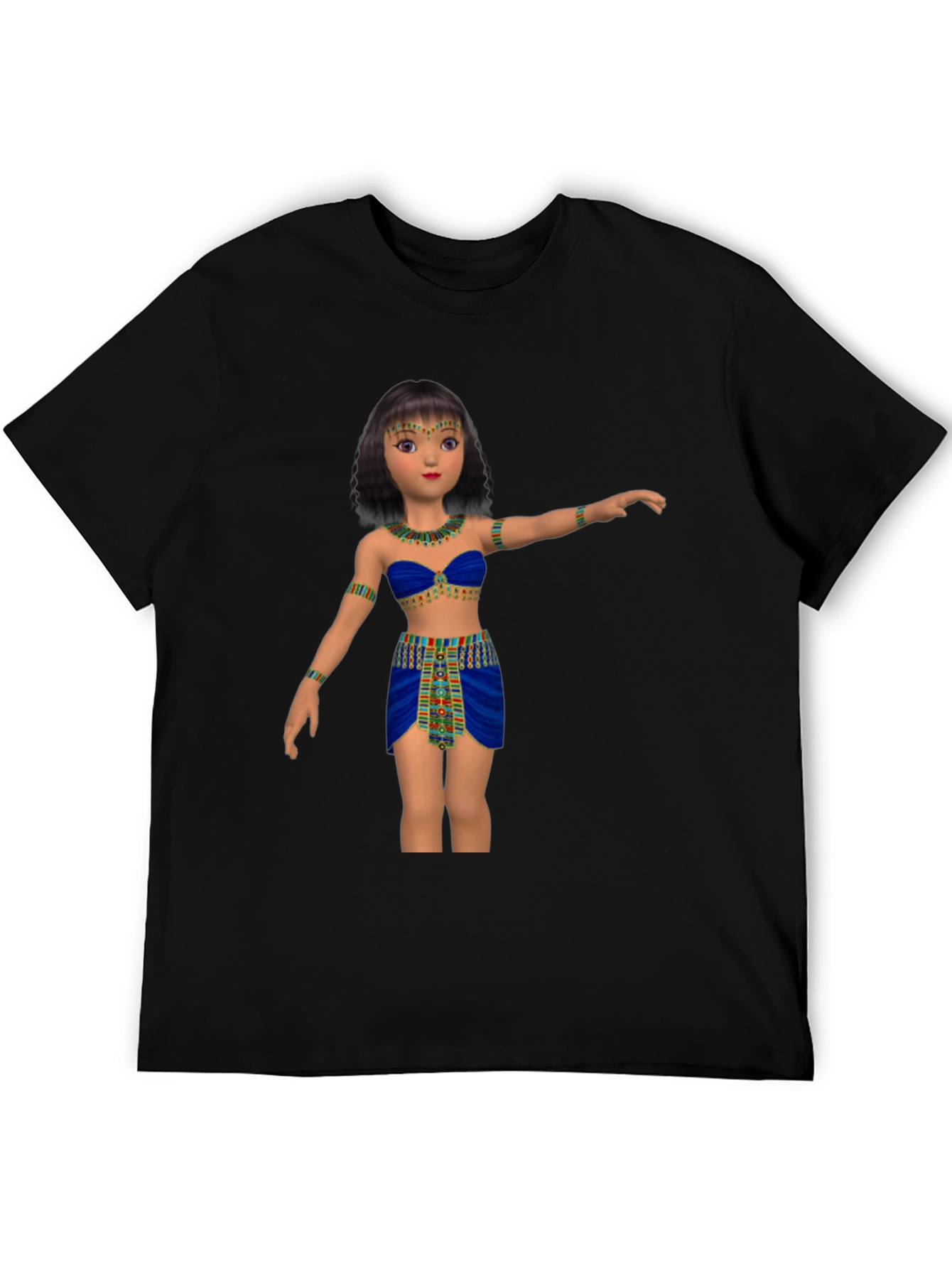 Egyptian Cartoon Girl Graphic Tee