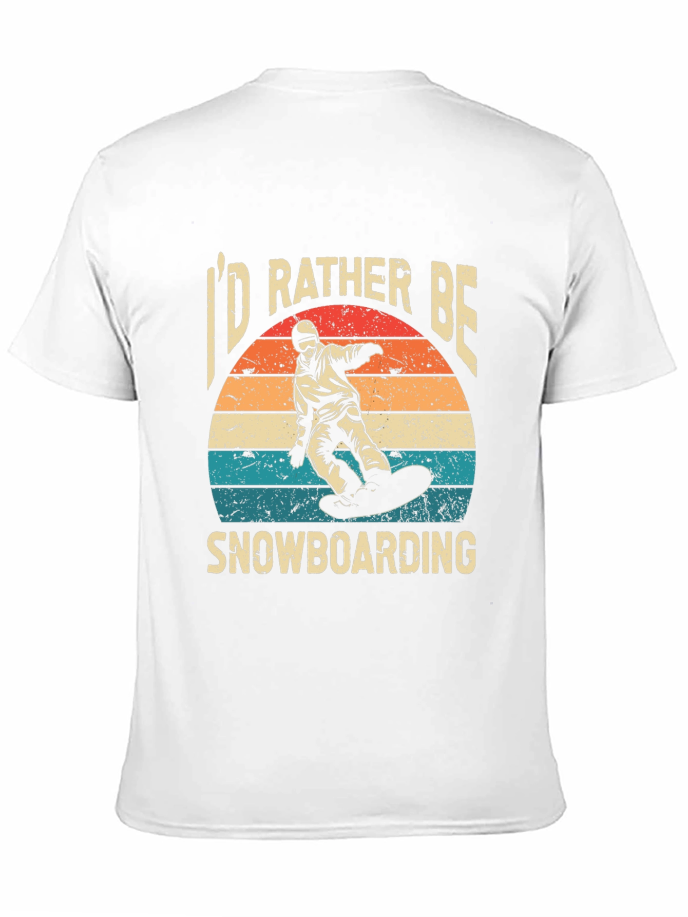 Id Rather Be Snowboarding Black T-Shirt