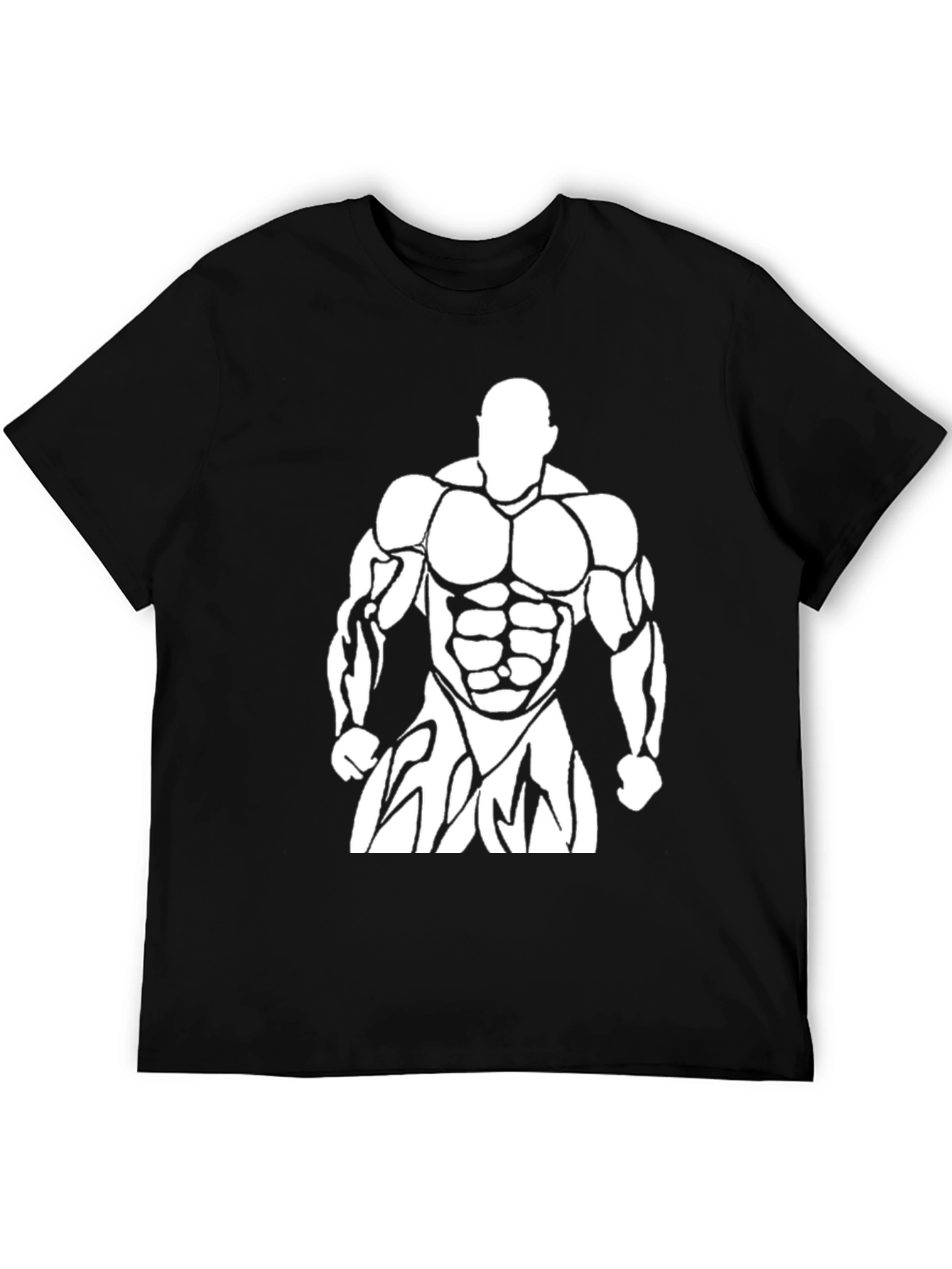 Bodybuilder Graphic Print Mens T-Shirt