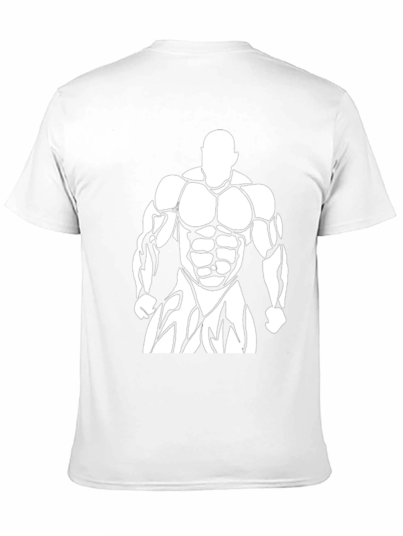 Bodybuilder Graphic Print Mens T-Shirt