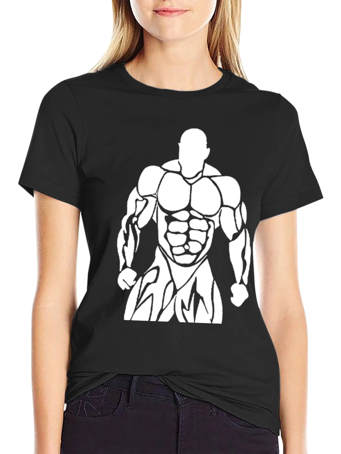 Bodybuilder Graphic Print Mens T-Shirt