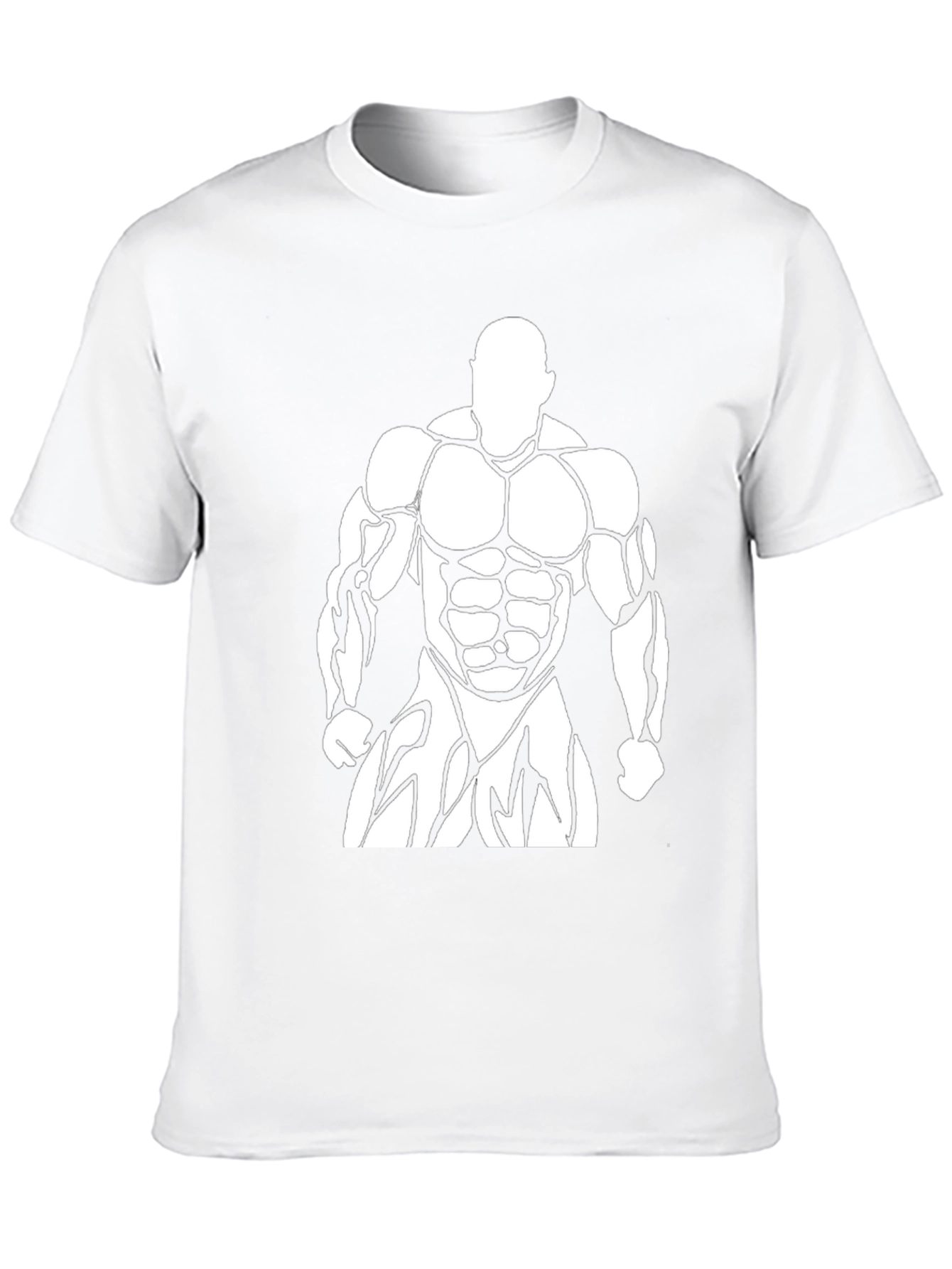 Bodybuilder Graphic Print Mens T-Shirt