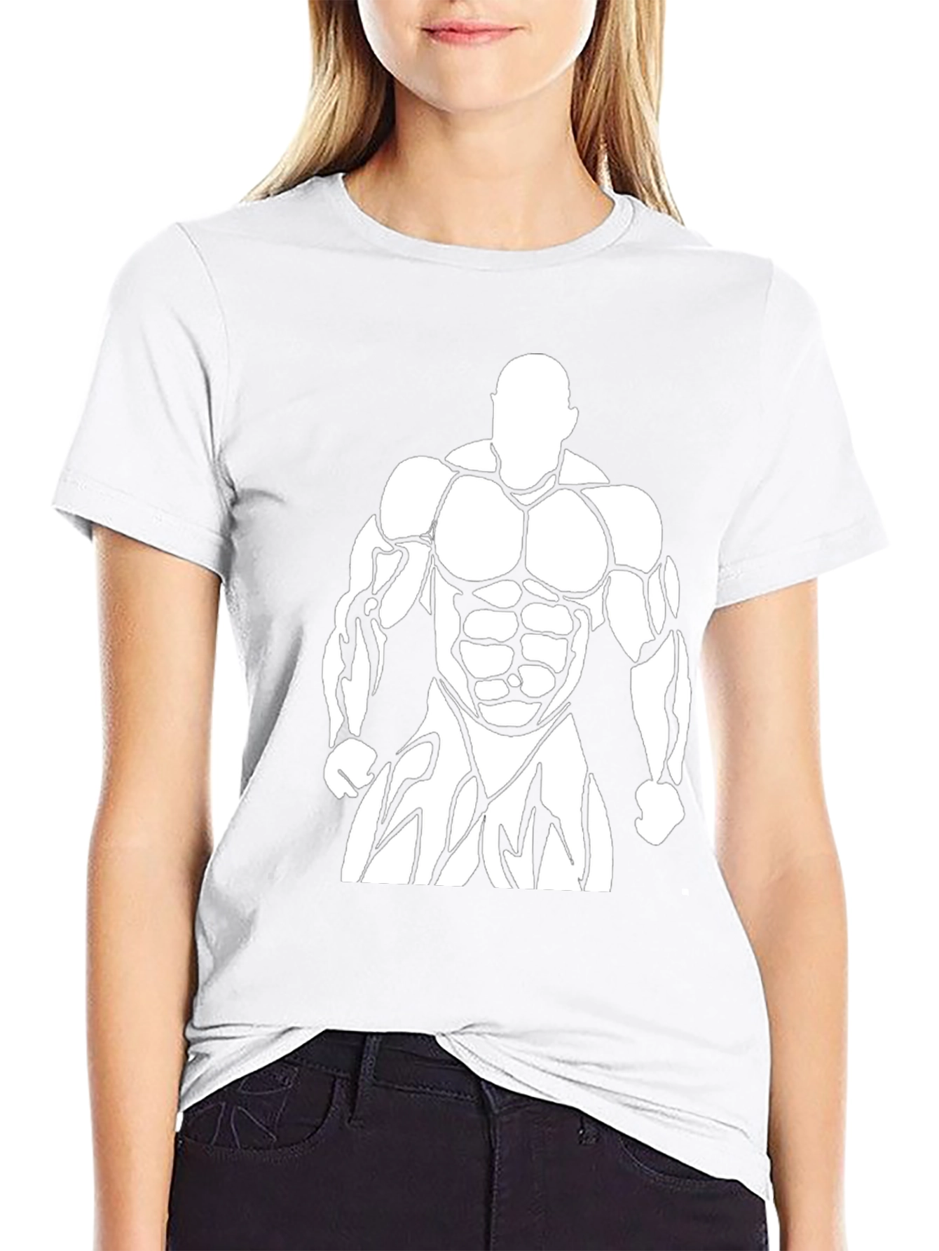 Bodybuilder Graphic Print Mens T-Shirt