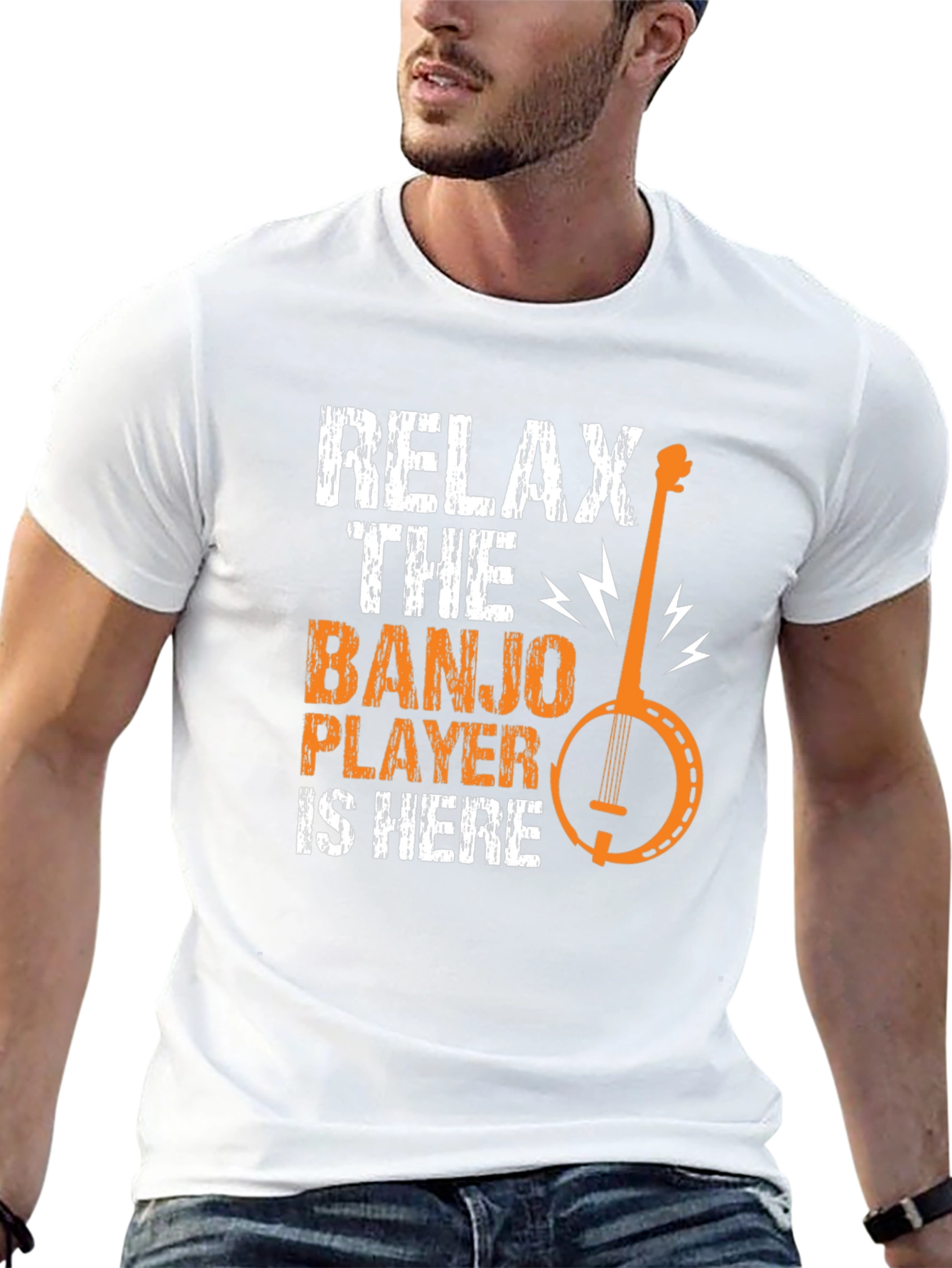Relax the Banjo Player is Here Graphic Tee