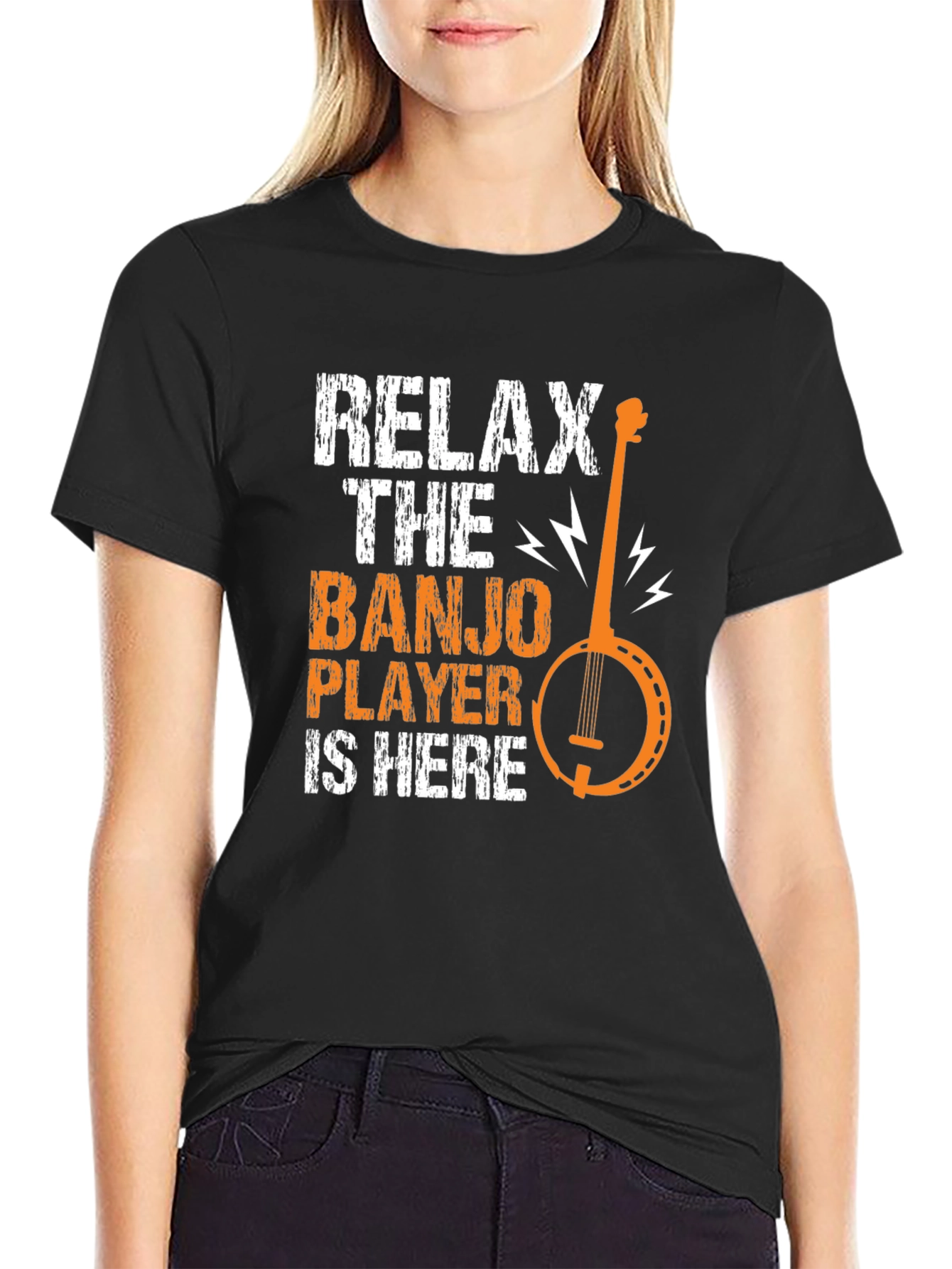 Relax the Banjo Player is Here Graphic Tee