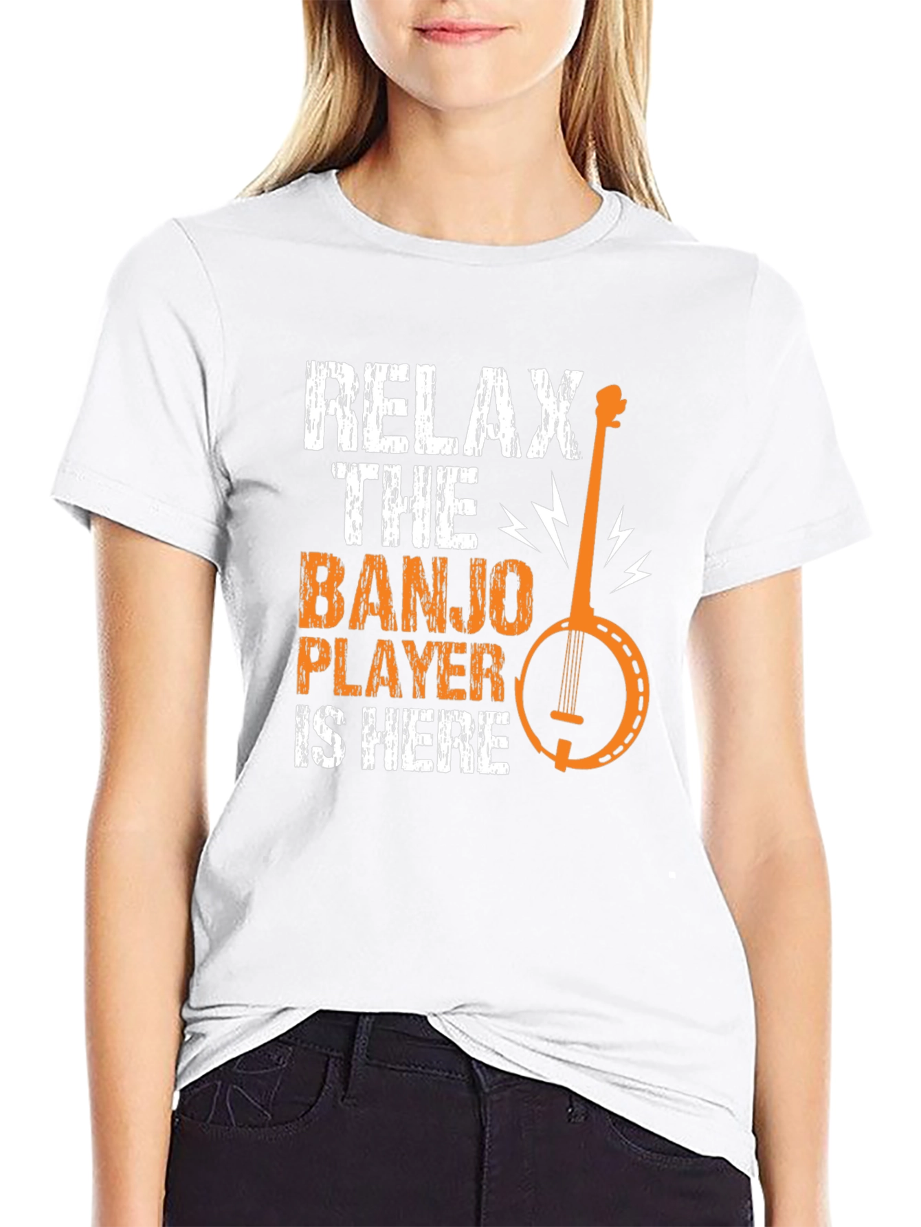 Relax the Banjo Player is Here Graphic Tee