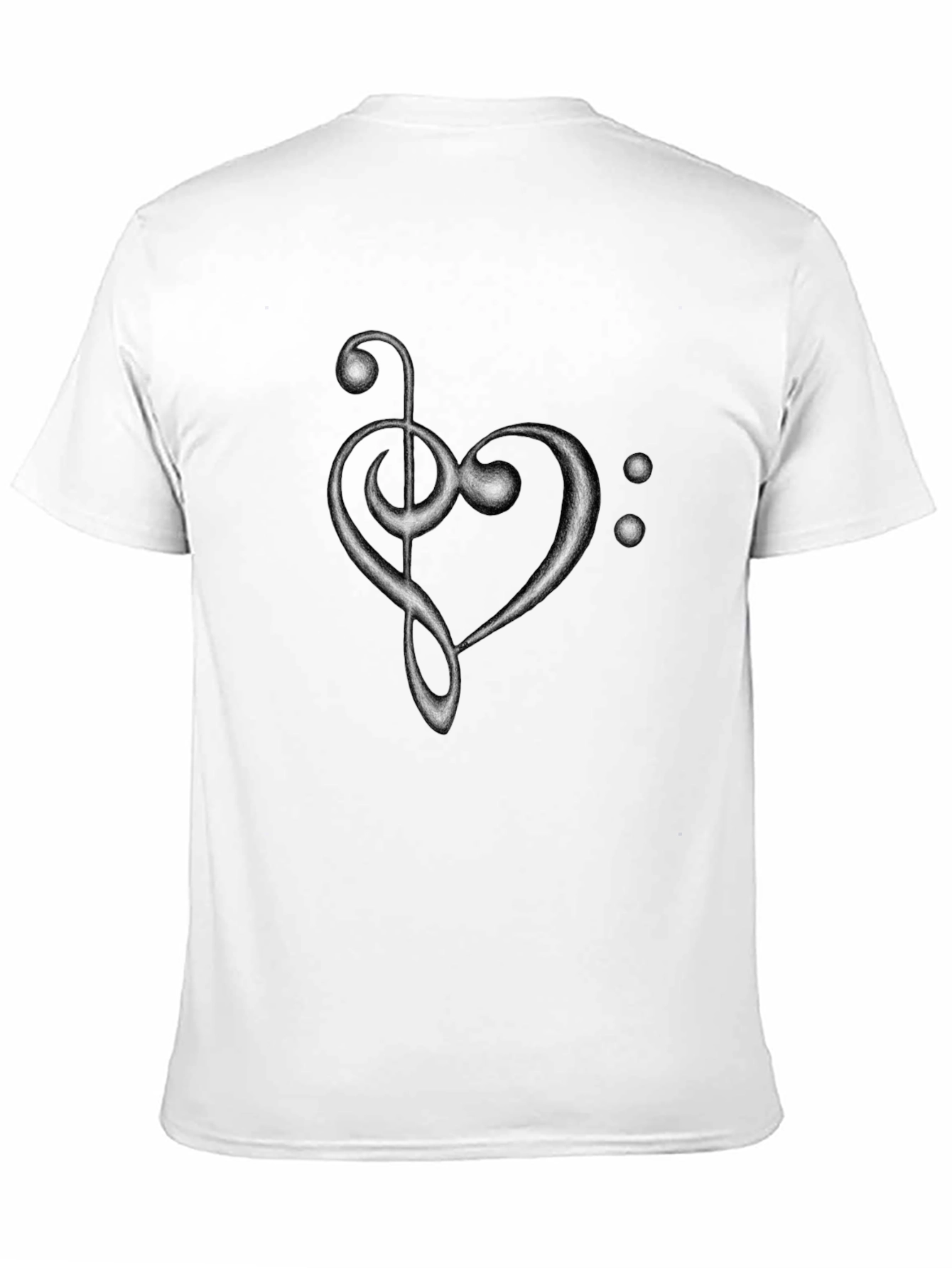 Musical Heart T-Shirt - Black