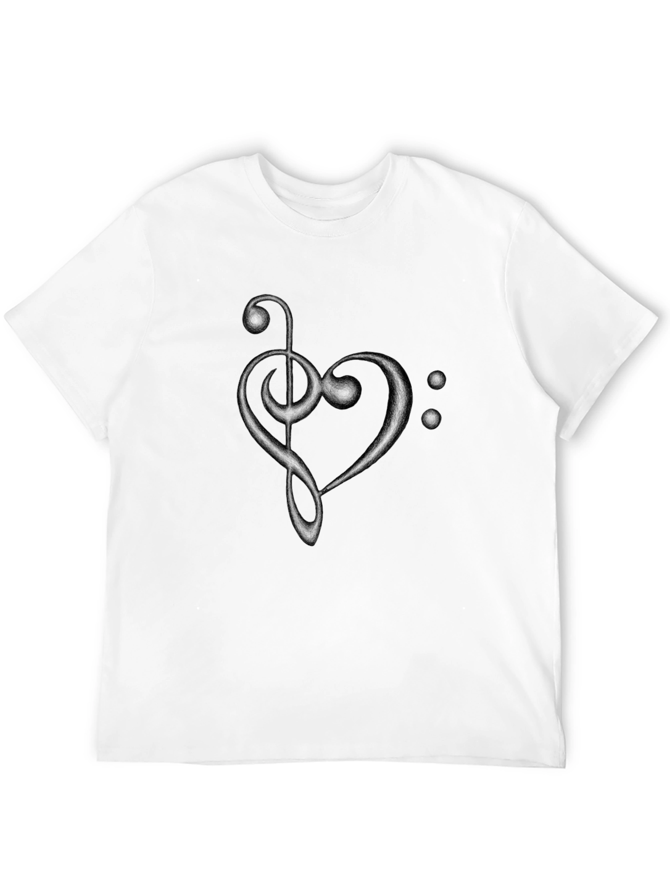 Musical Heart T-Shirt - Black