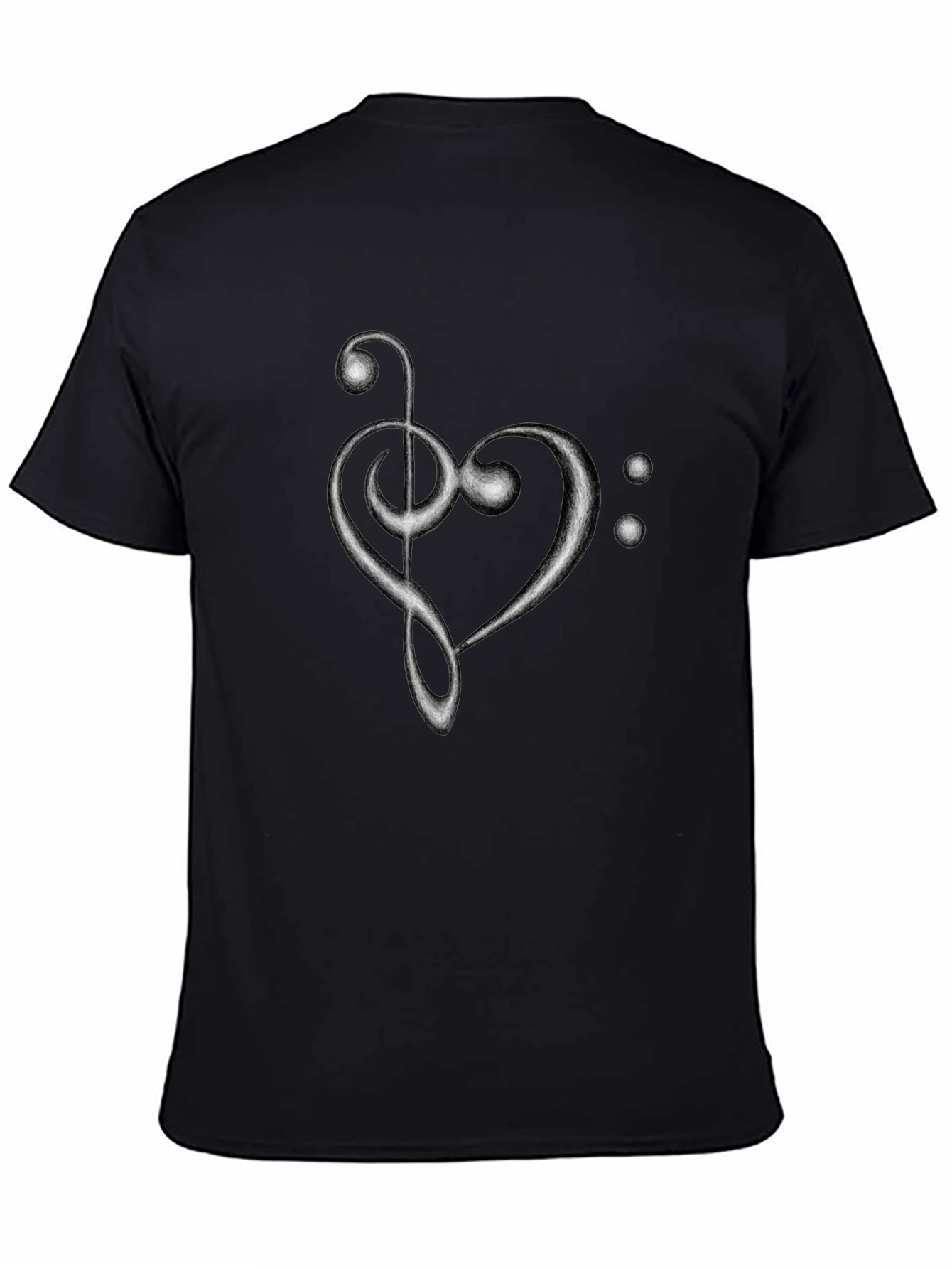 Musical Heart T-Shirt - Black