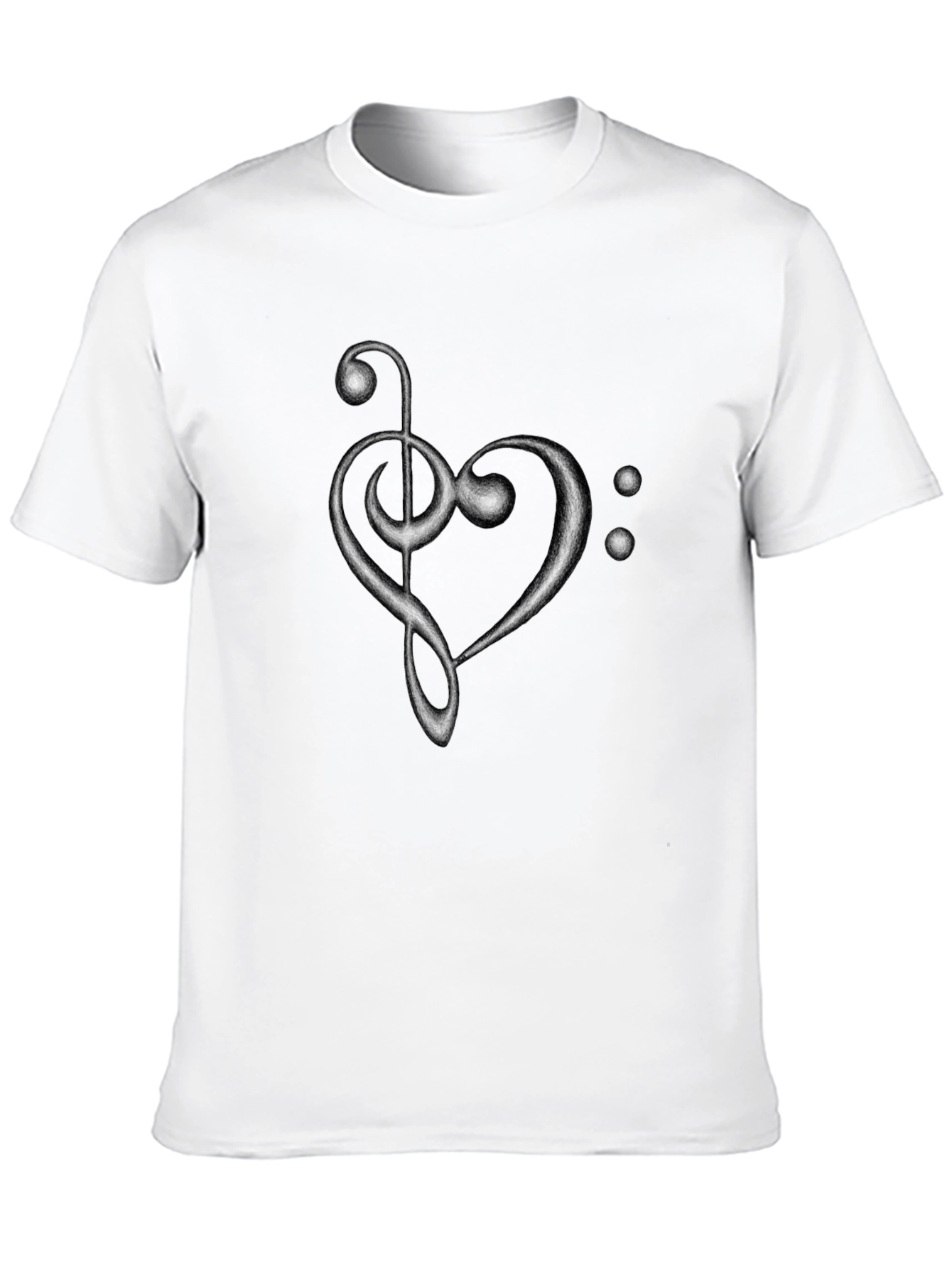 Musical Heart T-Shirt - Black