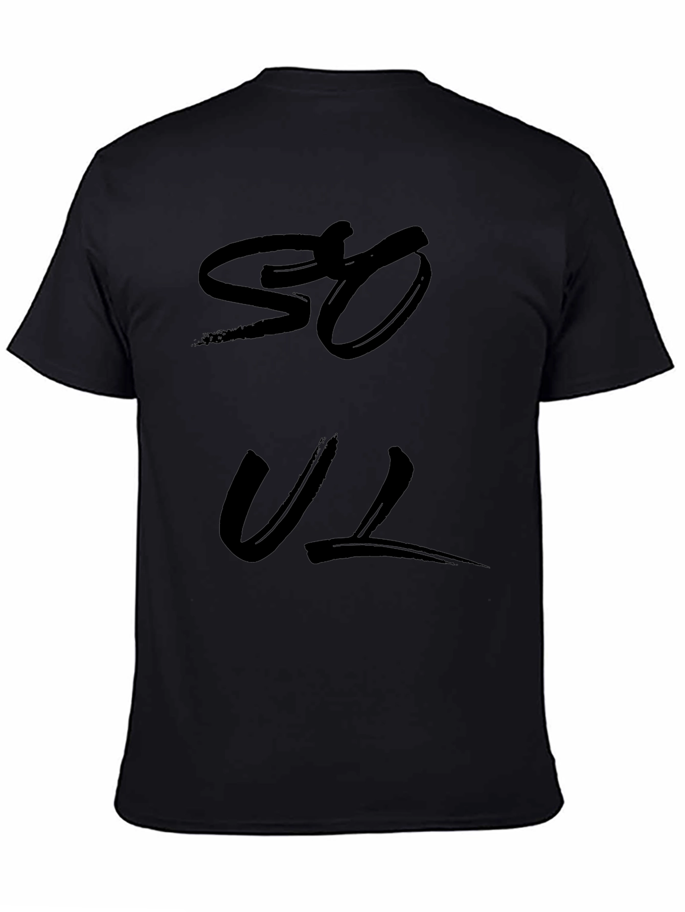 Soul Graphic Print T-Shirt - Black