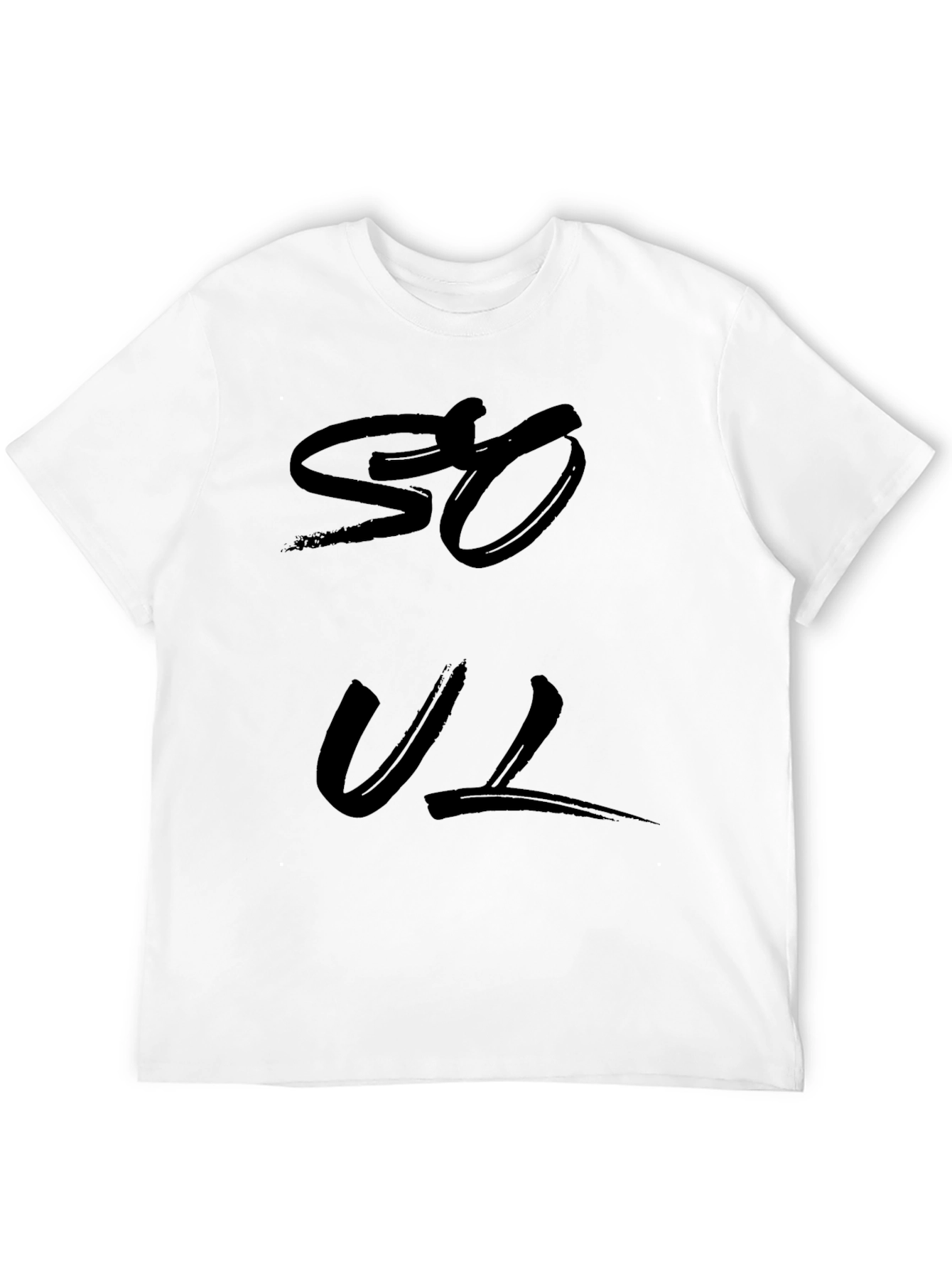 Soul Graphic Print T-Shirt - Black