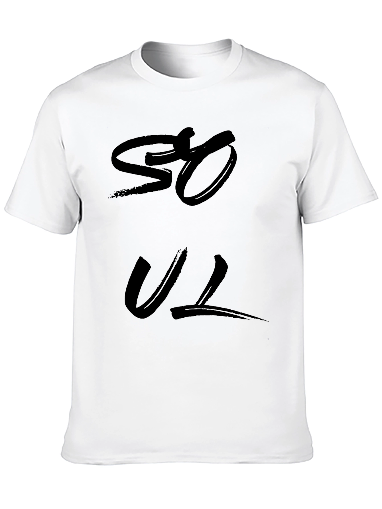 Soul Graphic Print T-Shirt - Black