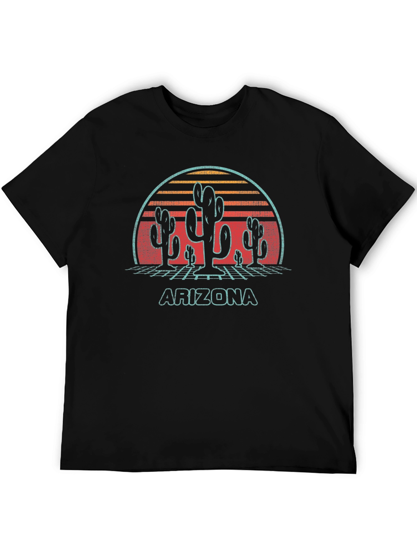 Retro Arizona Cactus Graphic T-Shirt