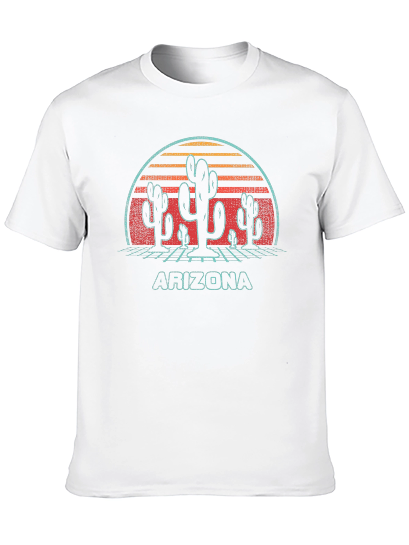 Retro Arizona Cactus Graphic T-Shirt