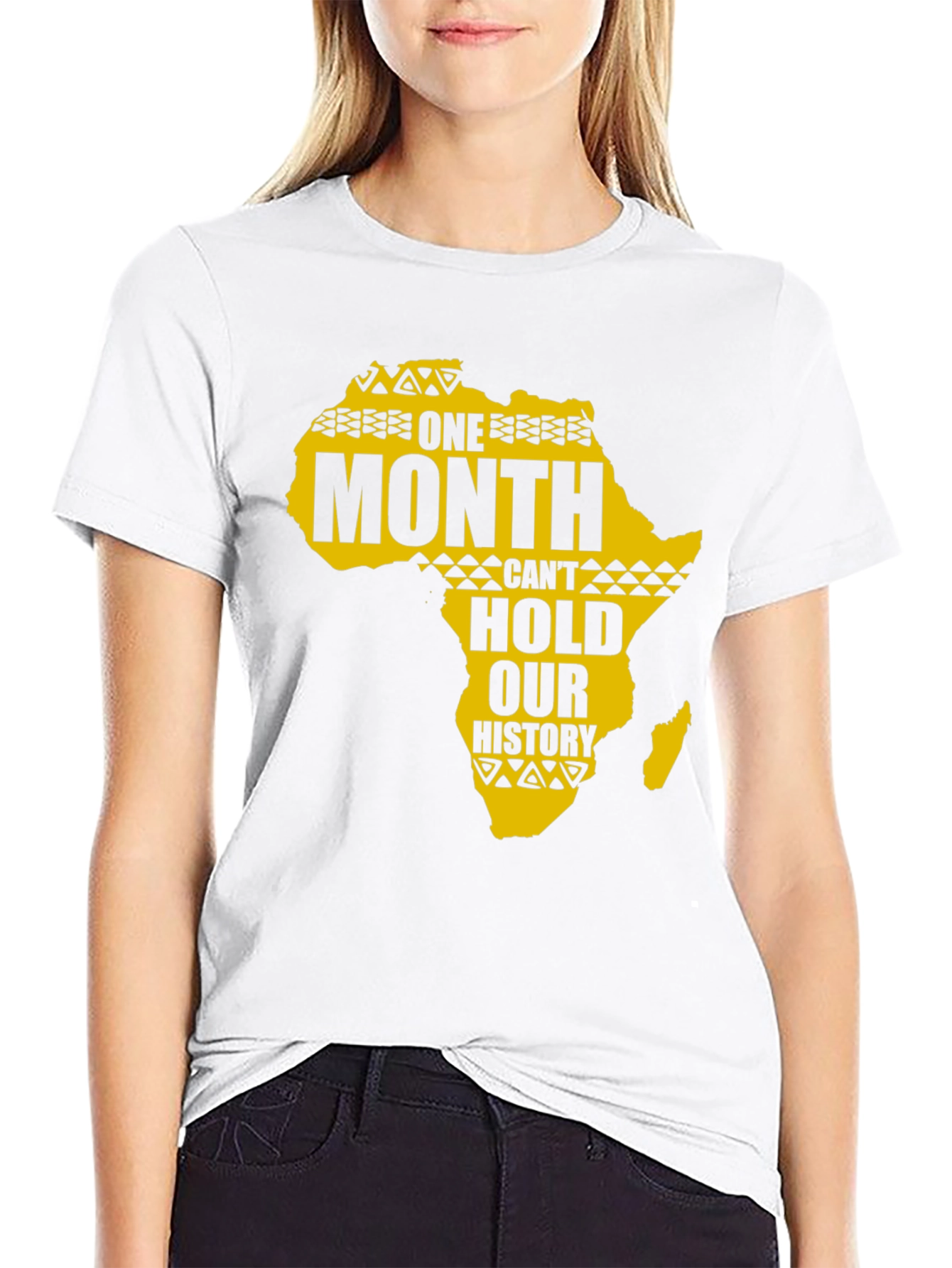 Black History Month Africa Map Graphic Tee