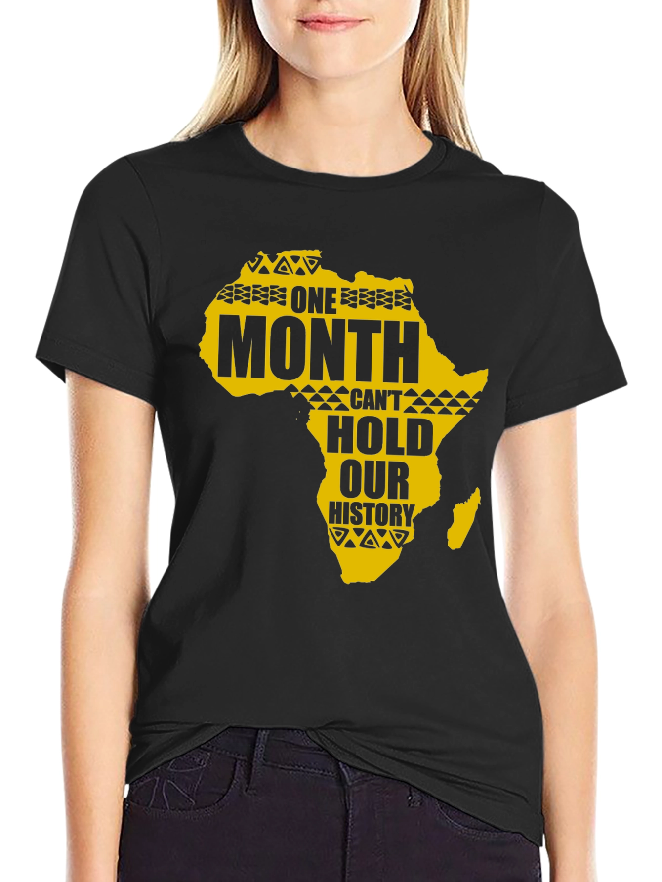Black History Month Africa Map Graphic Tee