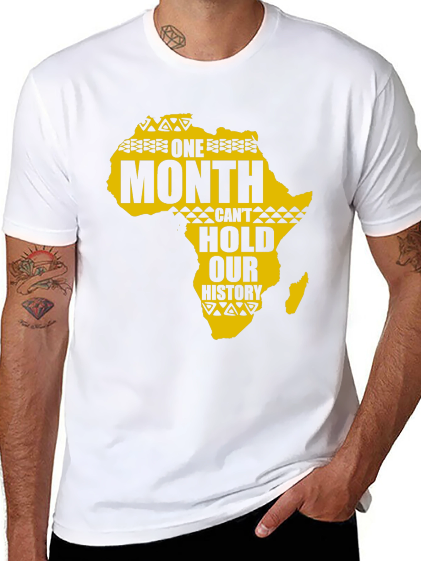 Black History Month Africa Map Graphic Tee
