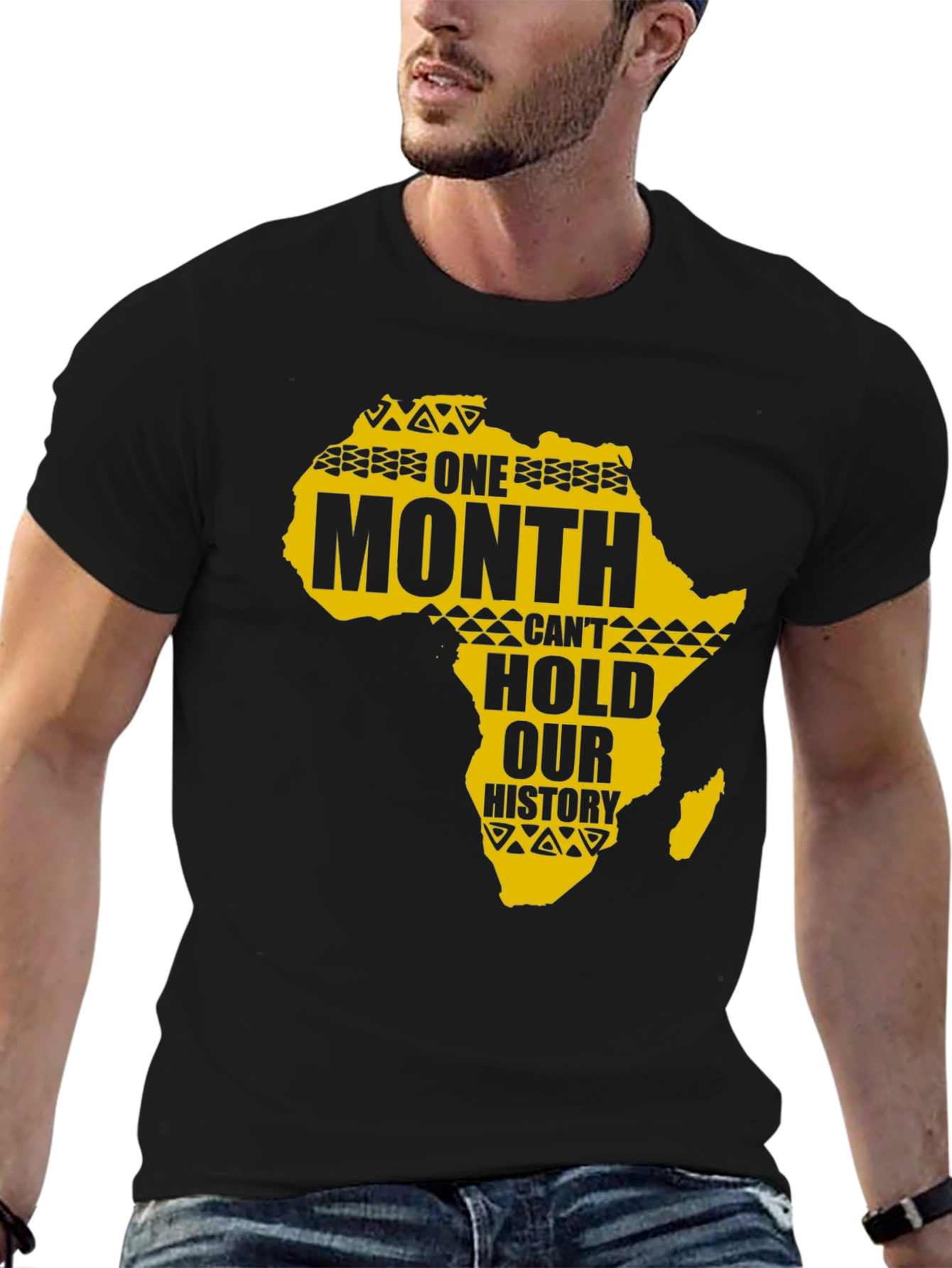 Black History Month Africa Map Graphic Tee